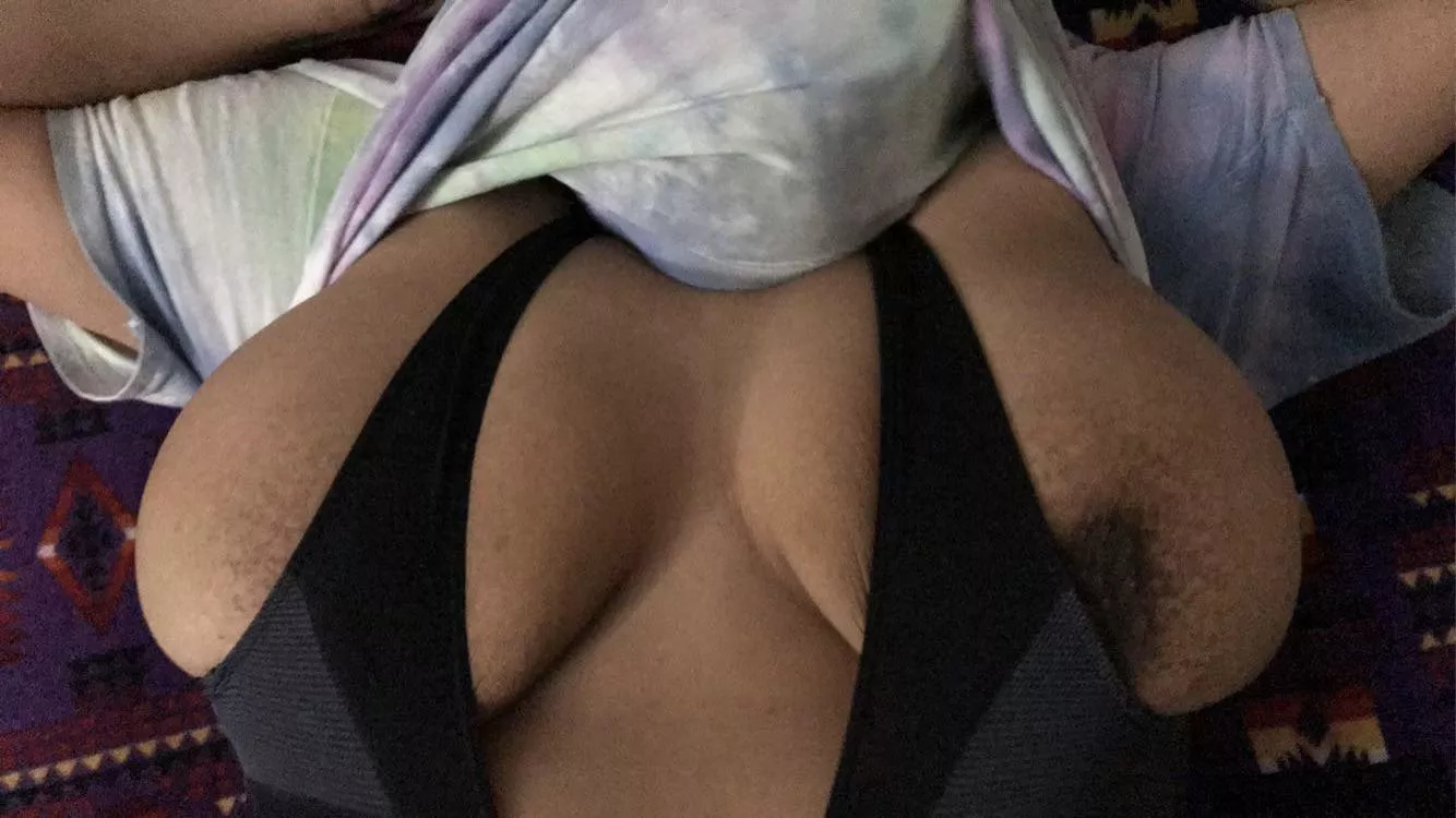 Wifeâ€™s big black tits. Verification pics cumming tonight.