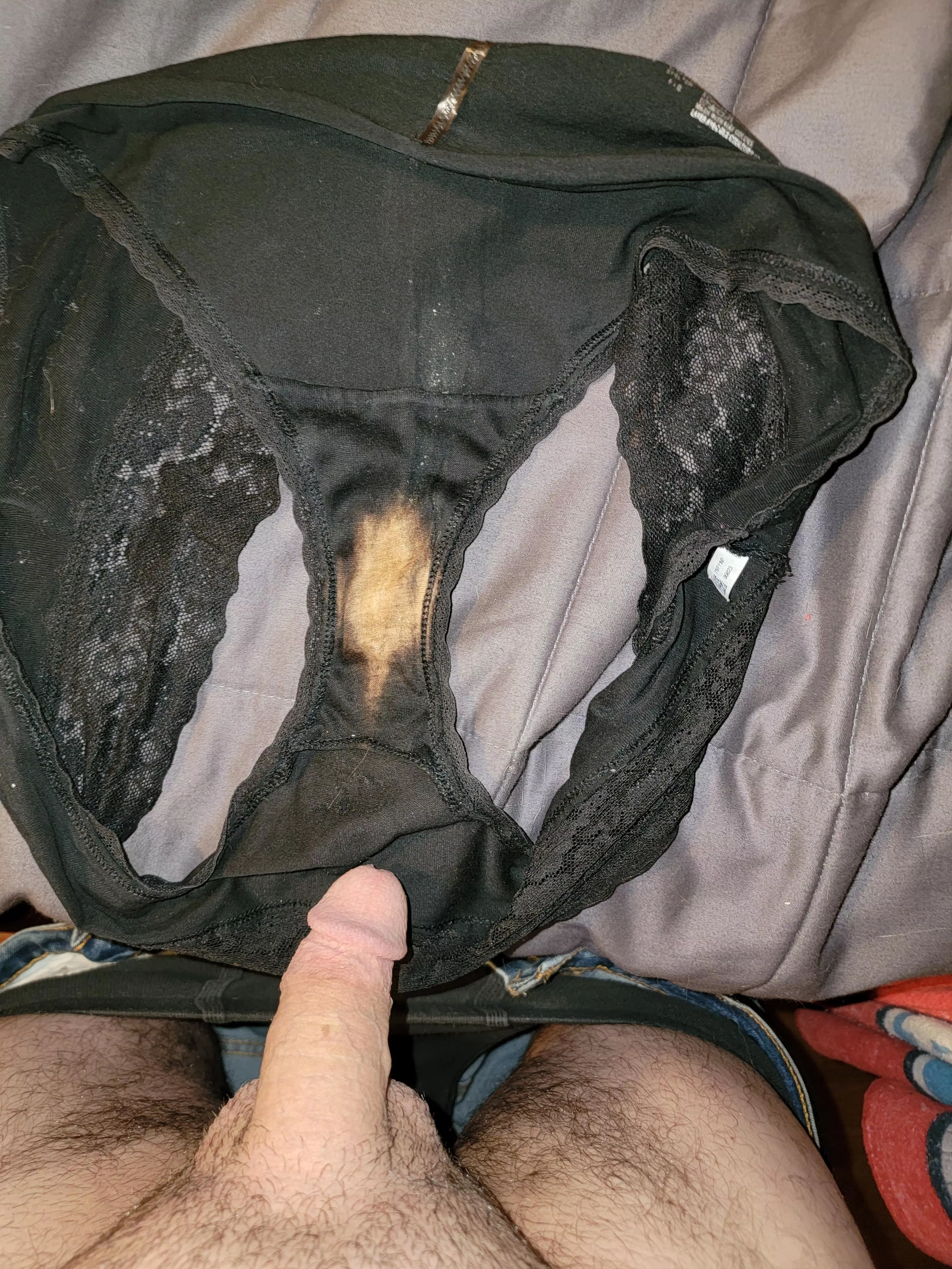 Wife's multi-stained panties