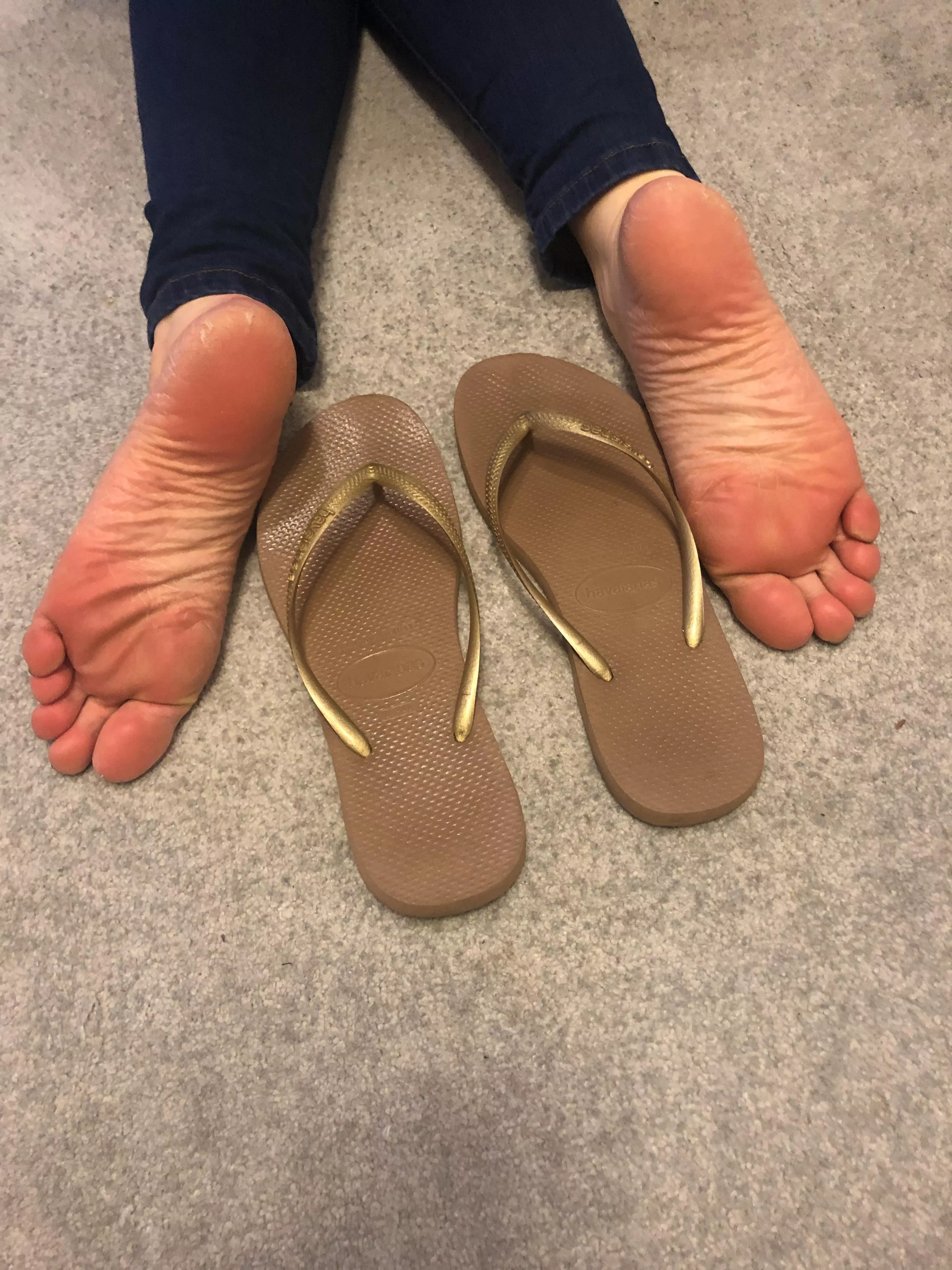 Wife’s tired soles after a long day