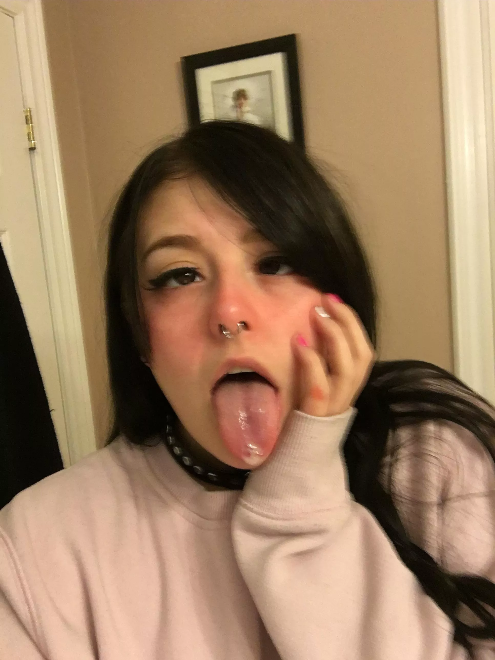 Will like to suck someone's dick dry with this ahegao look dm