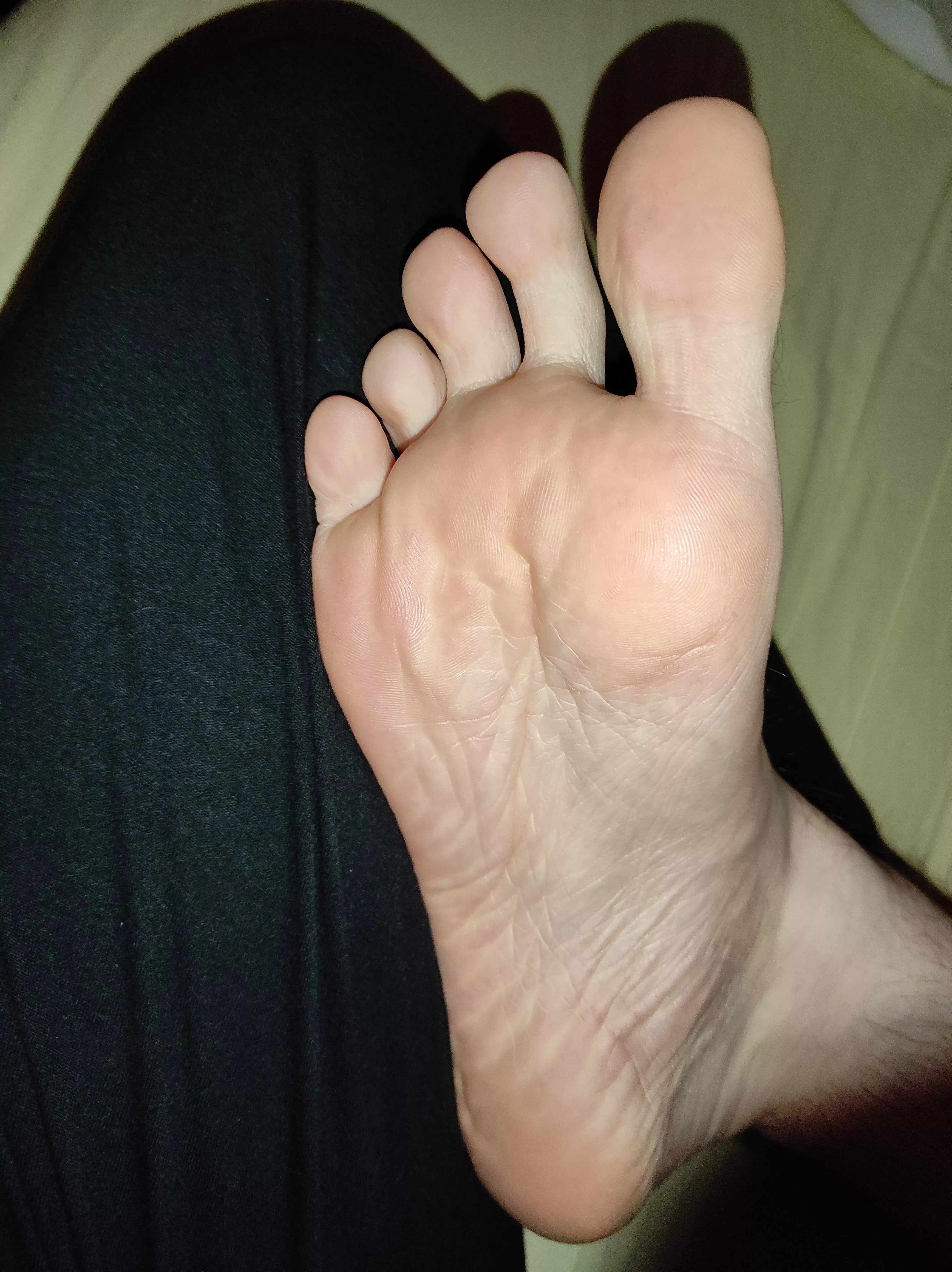 Will you warm up my big cold feet?