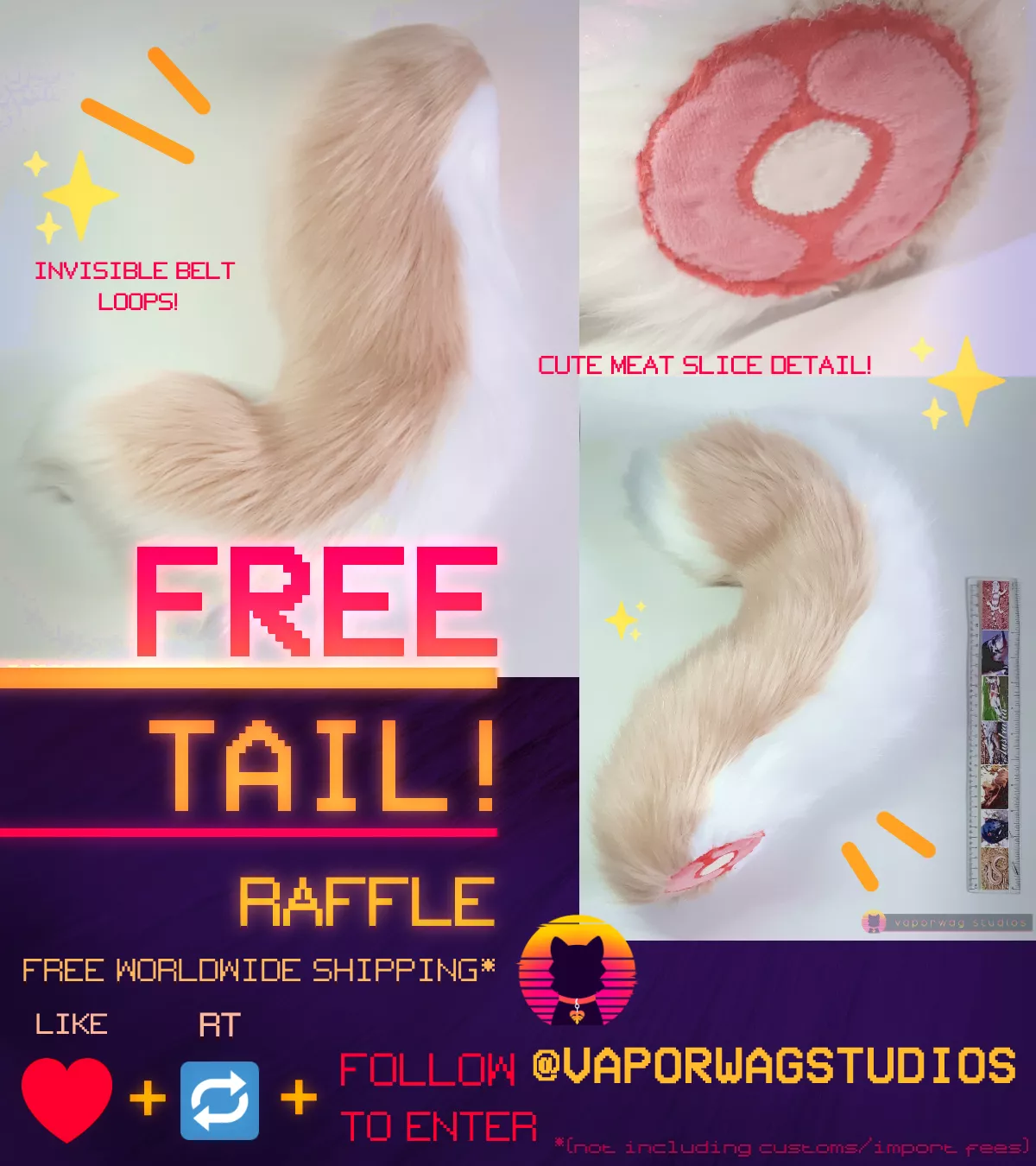 ~✨Win a FREE, BRAND-NEW FURSUIT TAIL! ✨~ (Twitter Raffle) All info in comments! ⬇️