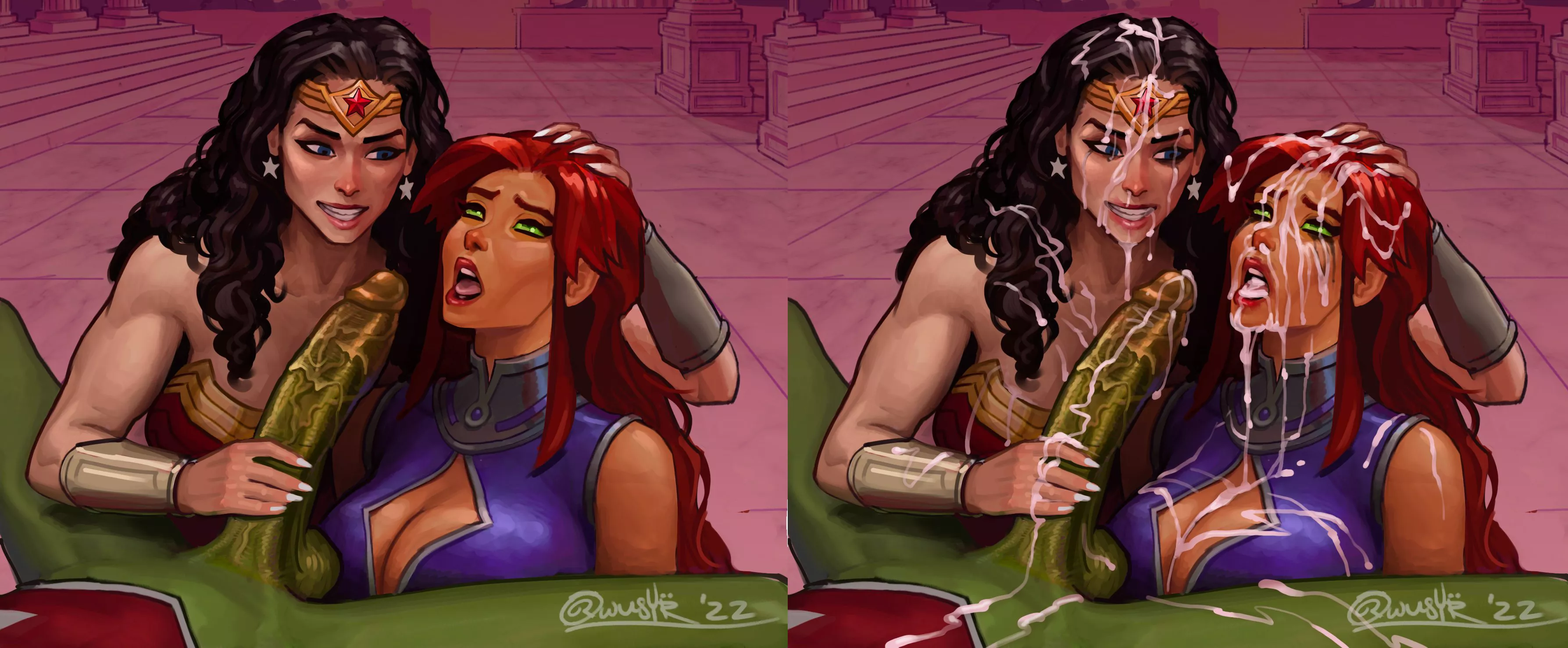 Wonder Woman & Starfire (OwusyrArt)