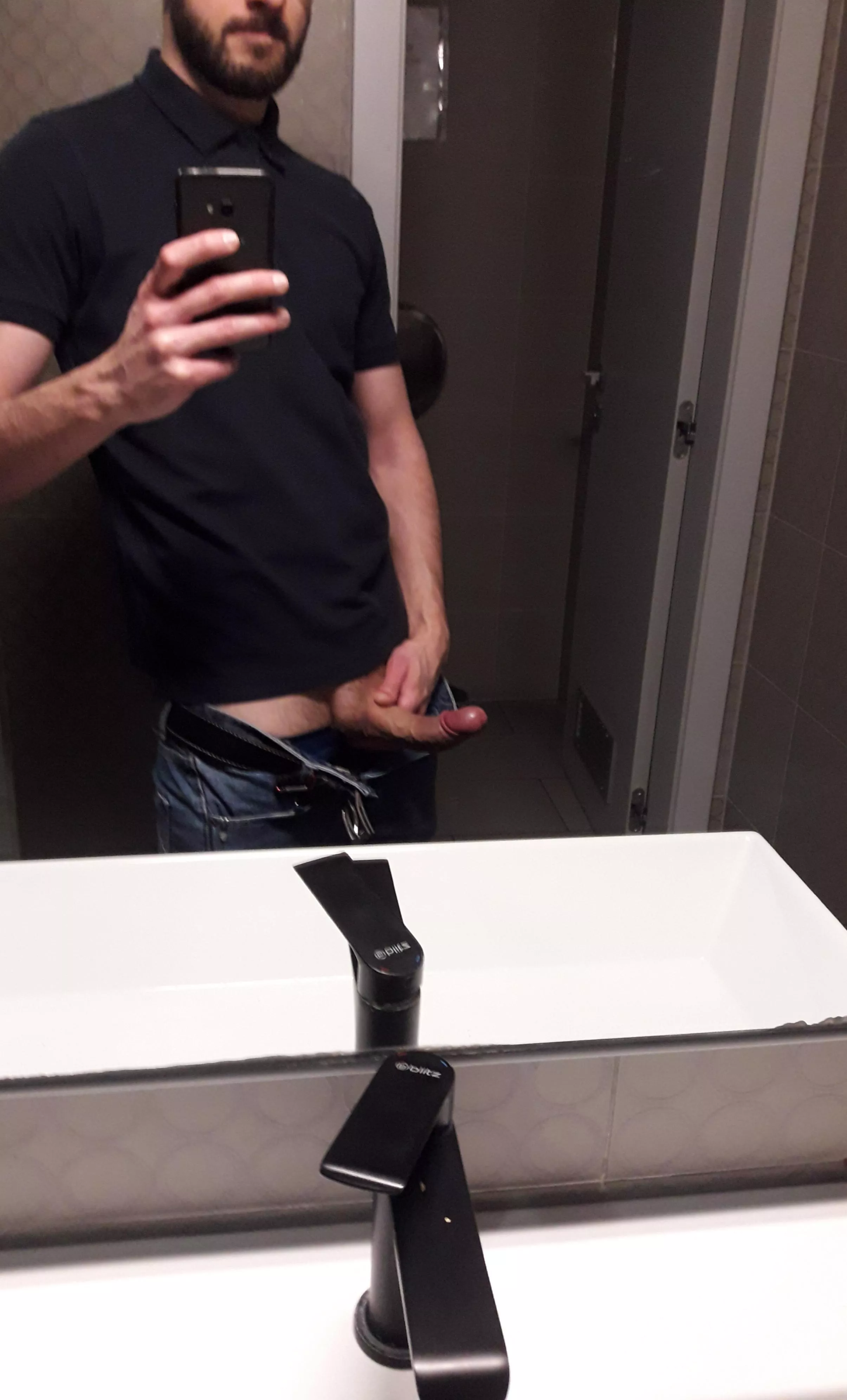 Work bathroom boner