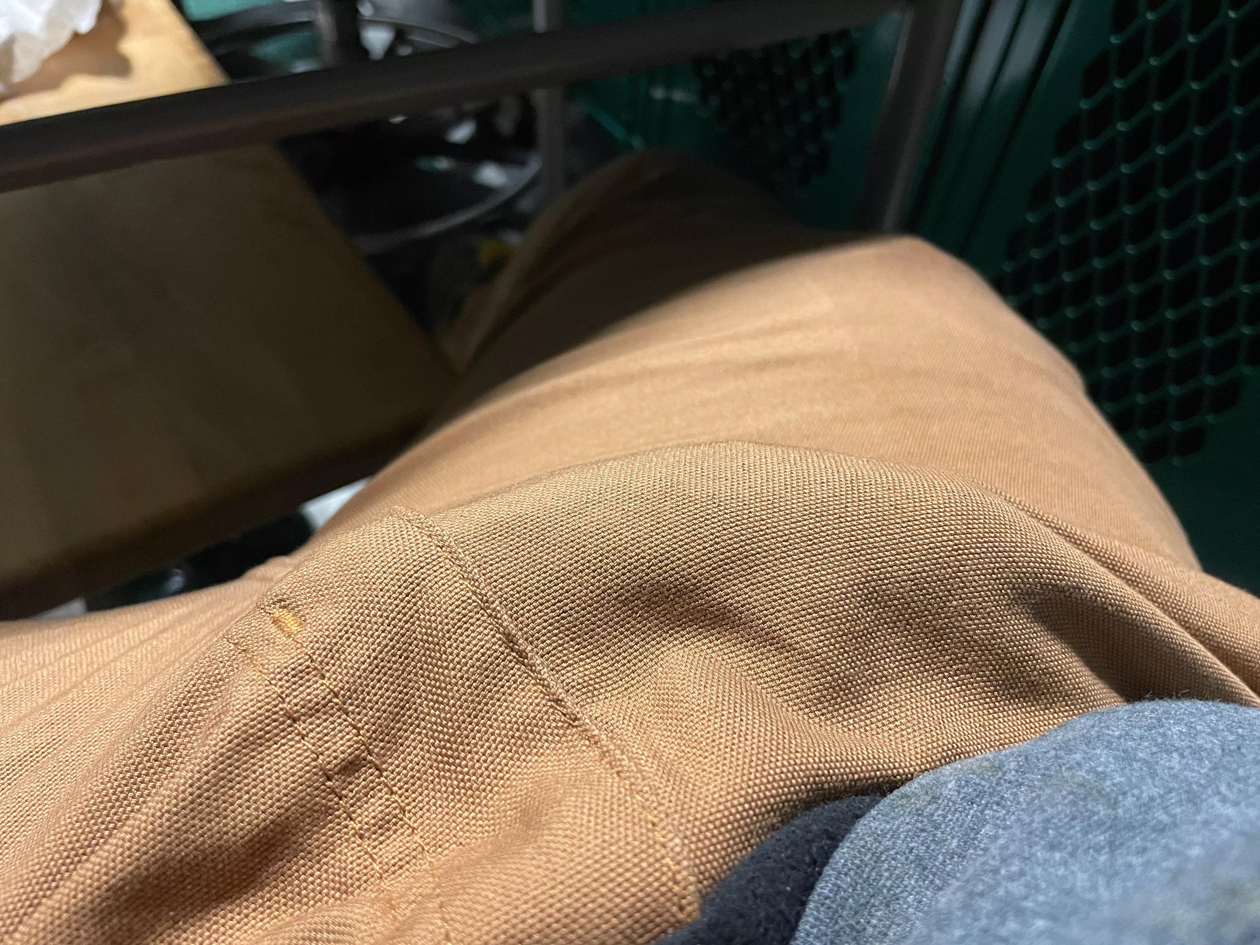 Work pants bulge. Fuck these pants can get tight…