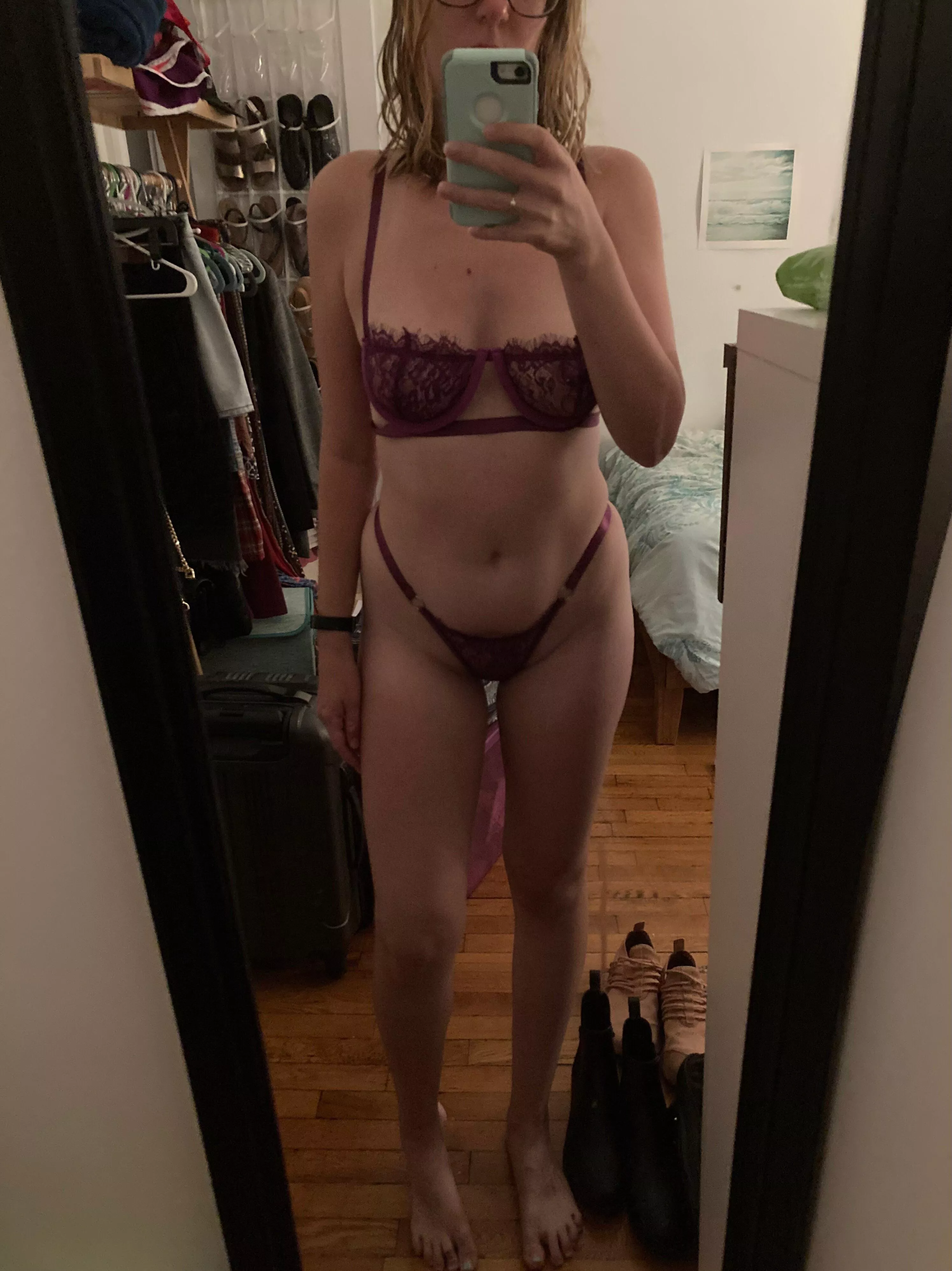 Would any ladies touch me in my new lingerie??😍😍 [f]