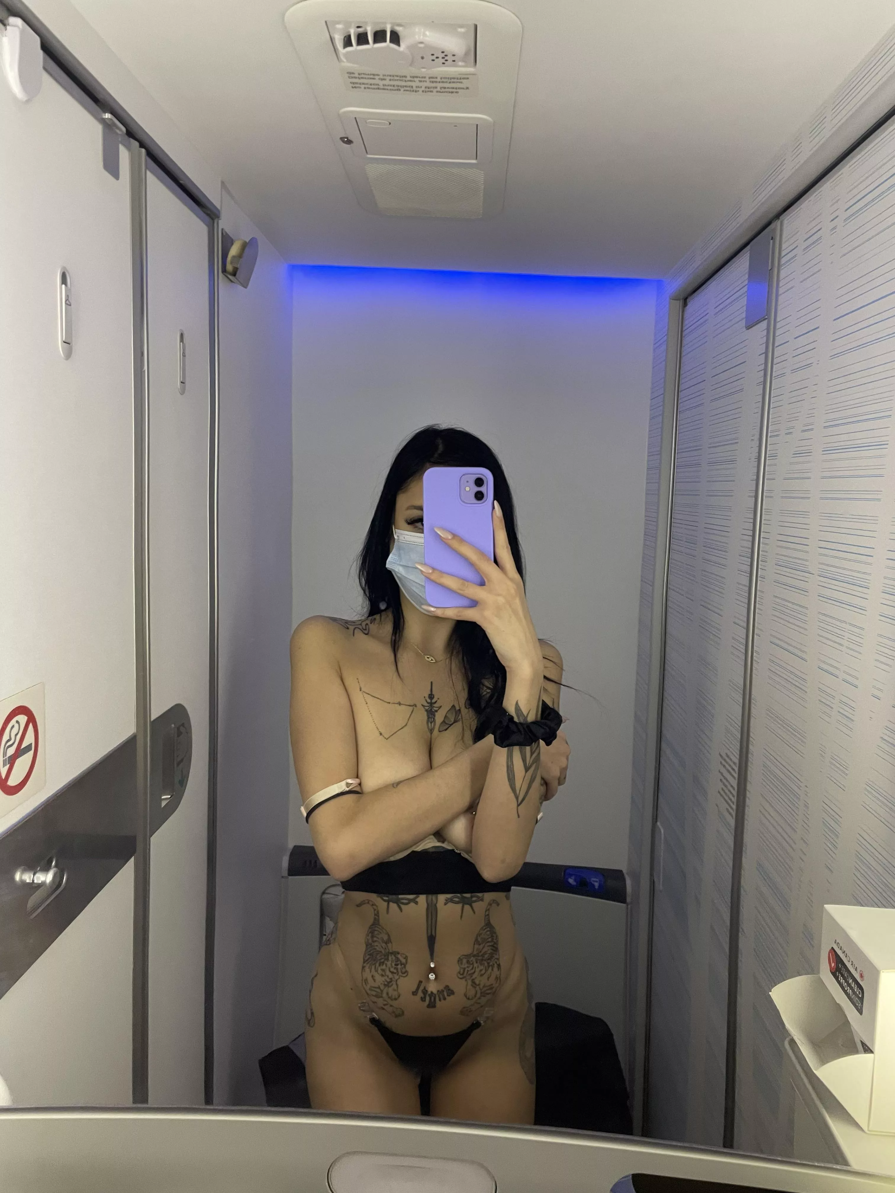 would u join me in the plane bathroom?