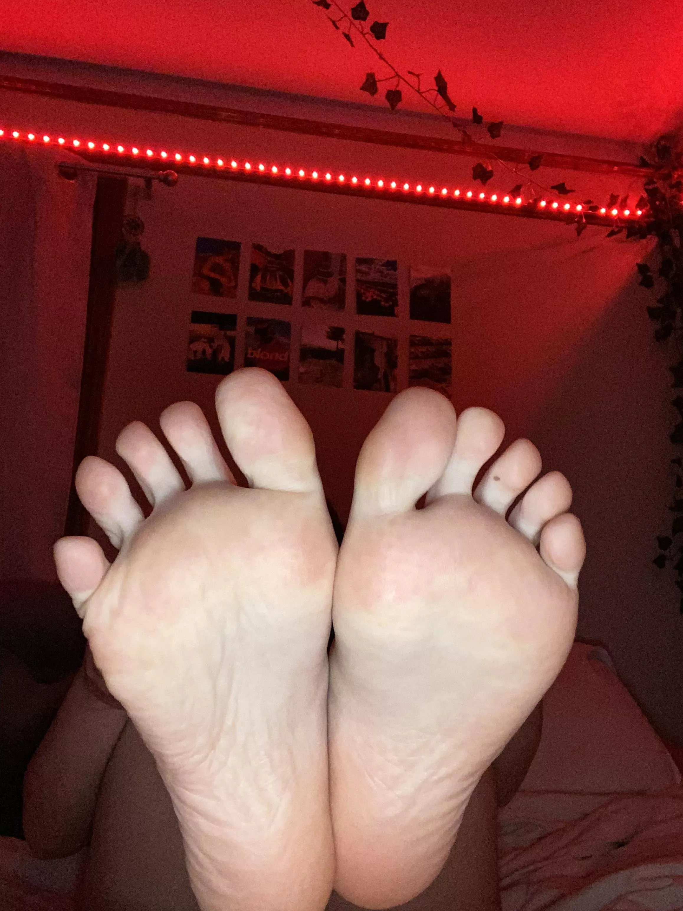 Would you let me put my soles in your face while you pound me?😈🤤