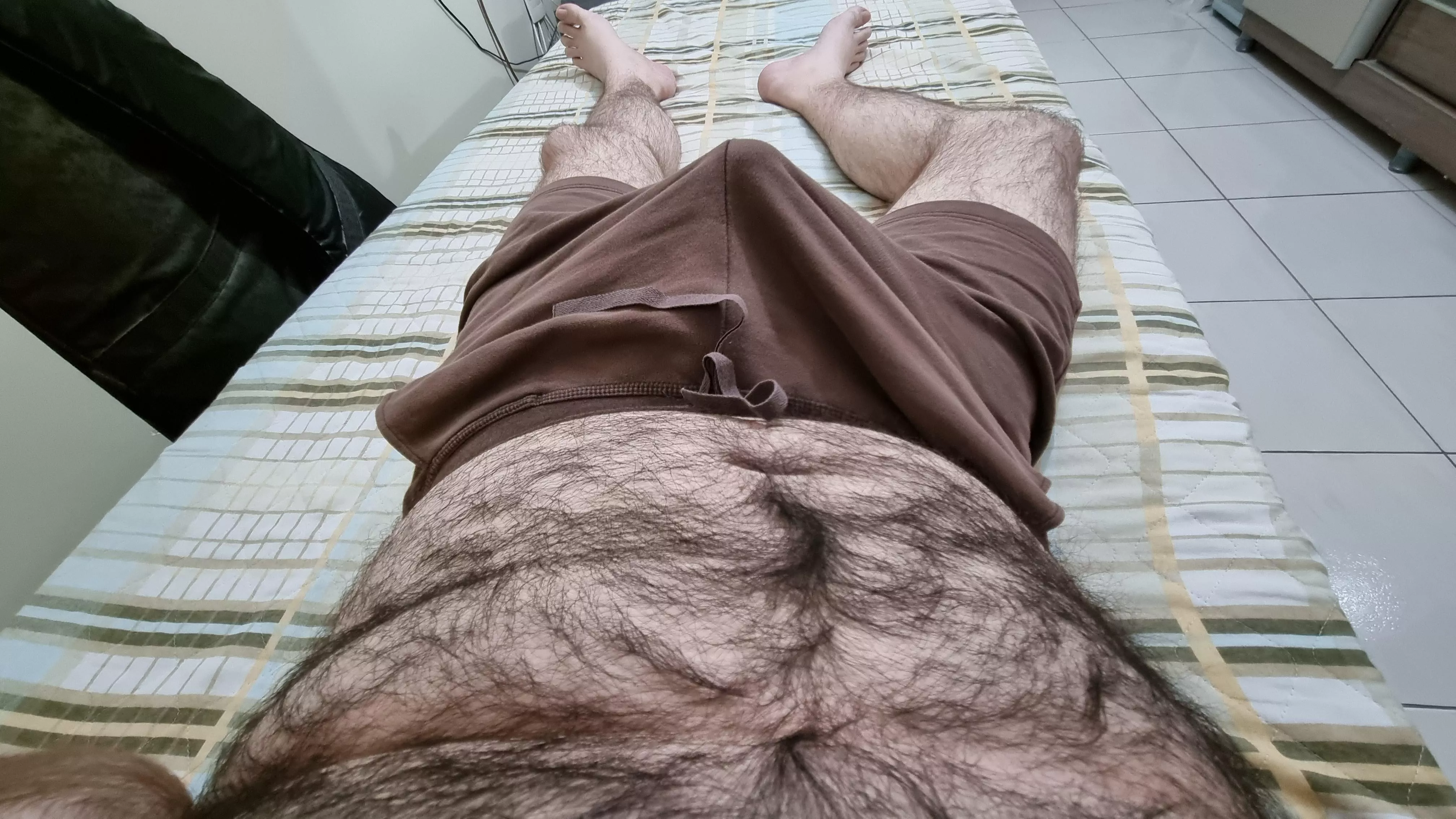 Would you like to help me with my morning wood and then cuddle?