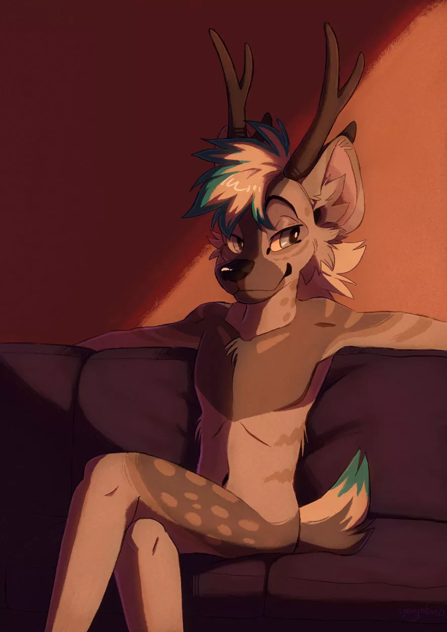 Would you like to sit next to him? (Art by me @GGenystar on Twitter)