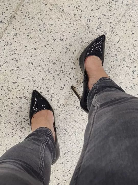 Would you look at my heels in public?