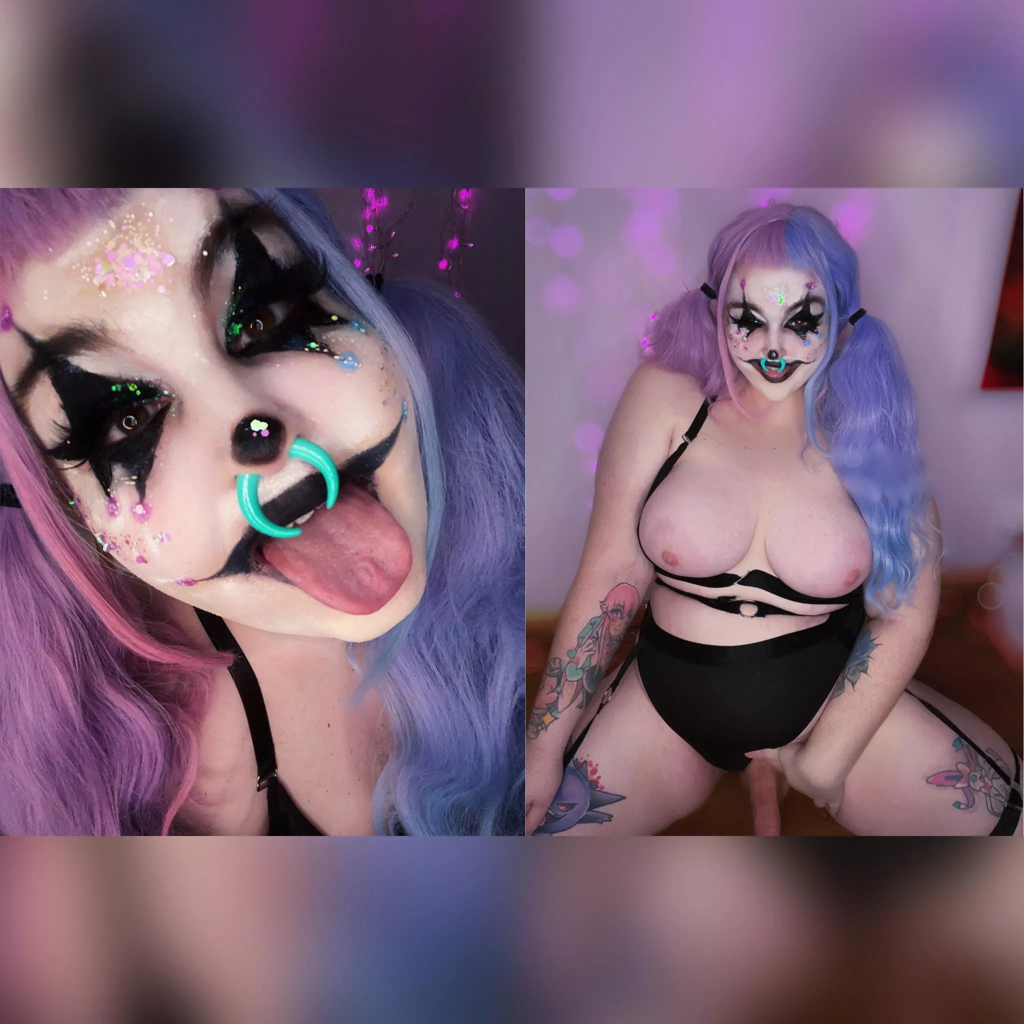 Would you suck this big fat clown girl dick? 🤡