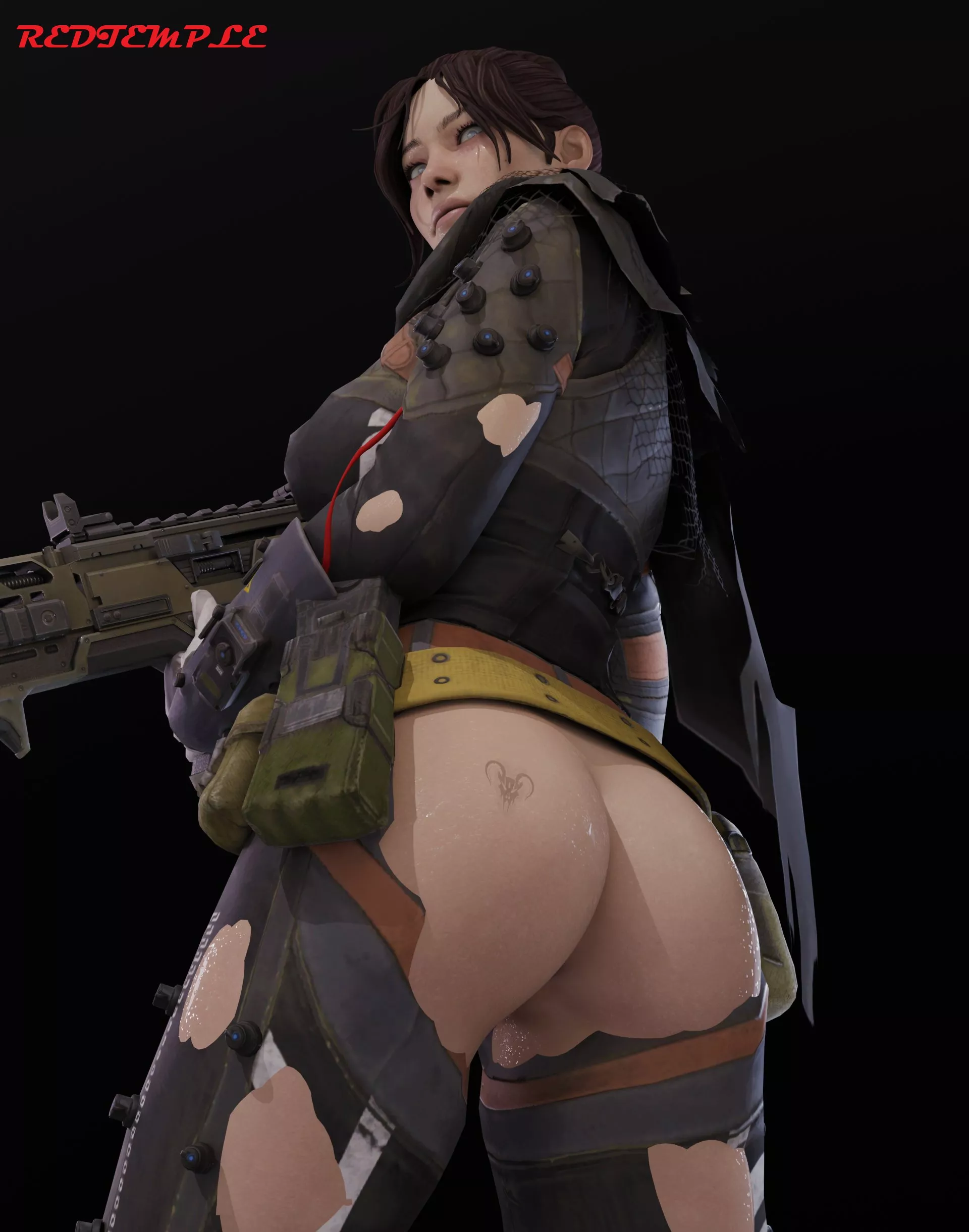 Wraith Butt Tatoo (Red Temple) [Apex Legends]