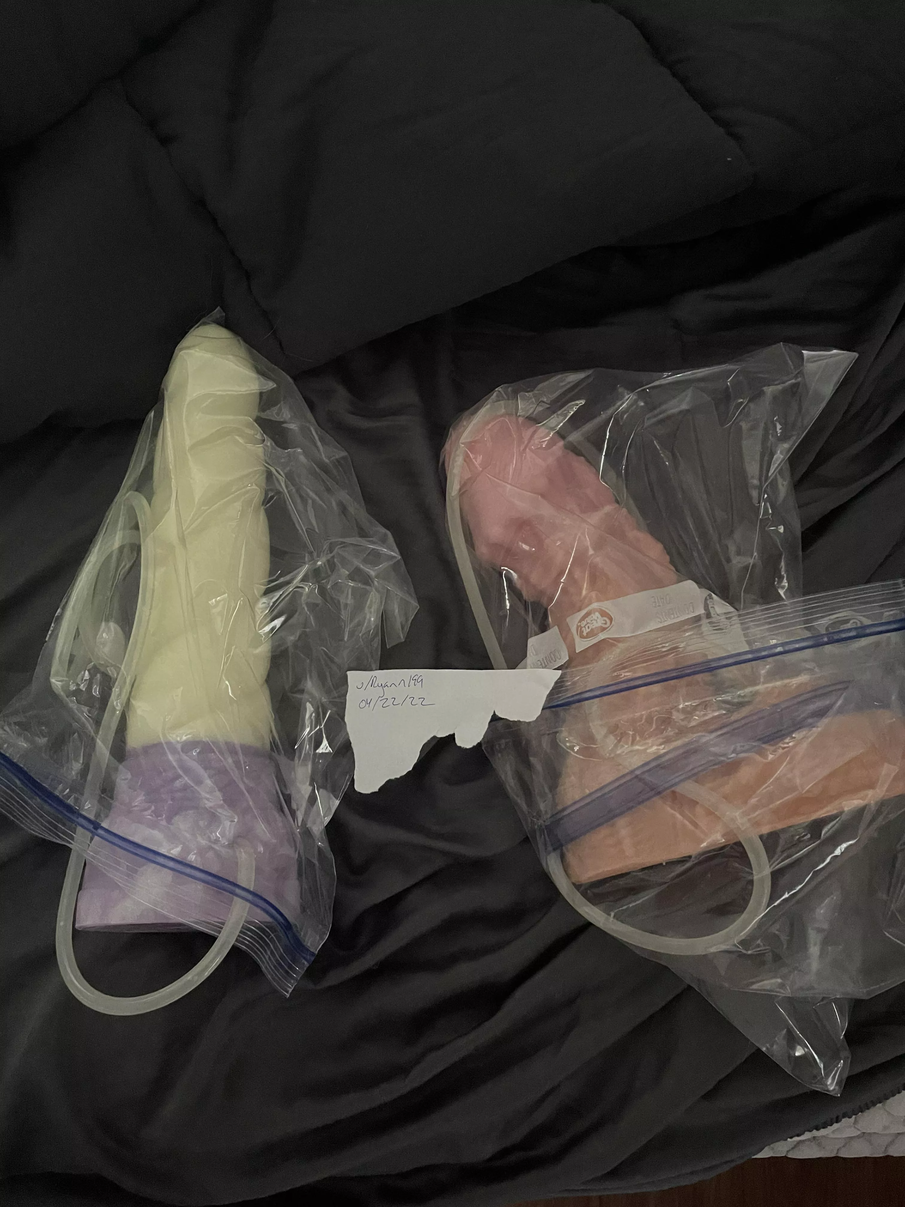 WTS Large Mystic Medium Softness w Cumtube (USED ONCE/PRACTICALLY NEW) for $150 OBO and Baron w Cumtube (unsure of size and softness) for $100