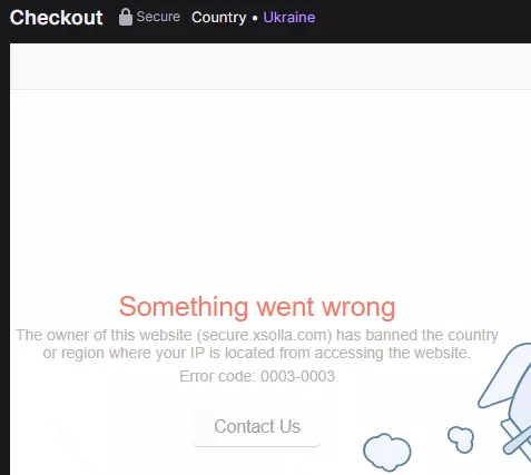 Xsolla banned Ukraine?