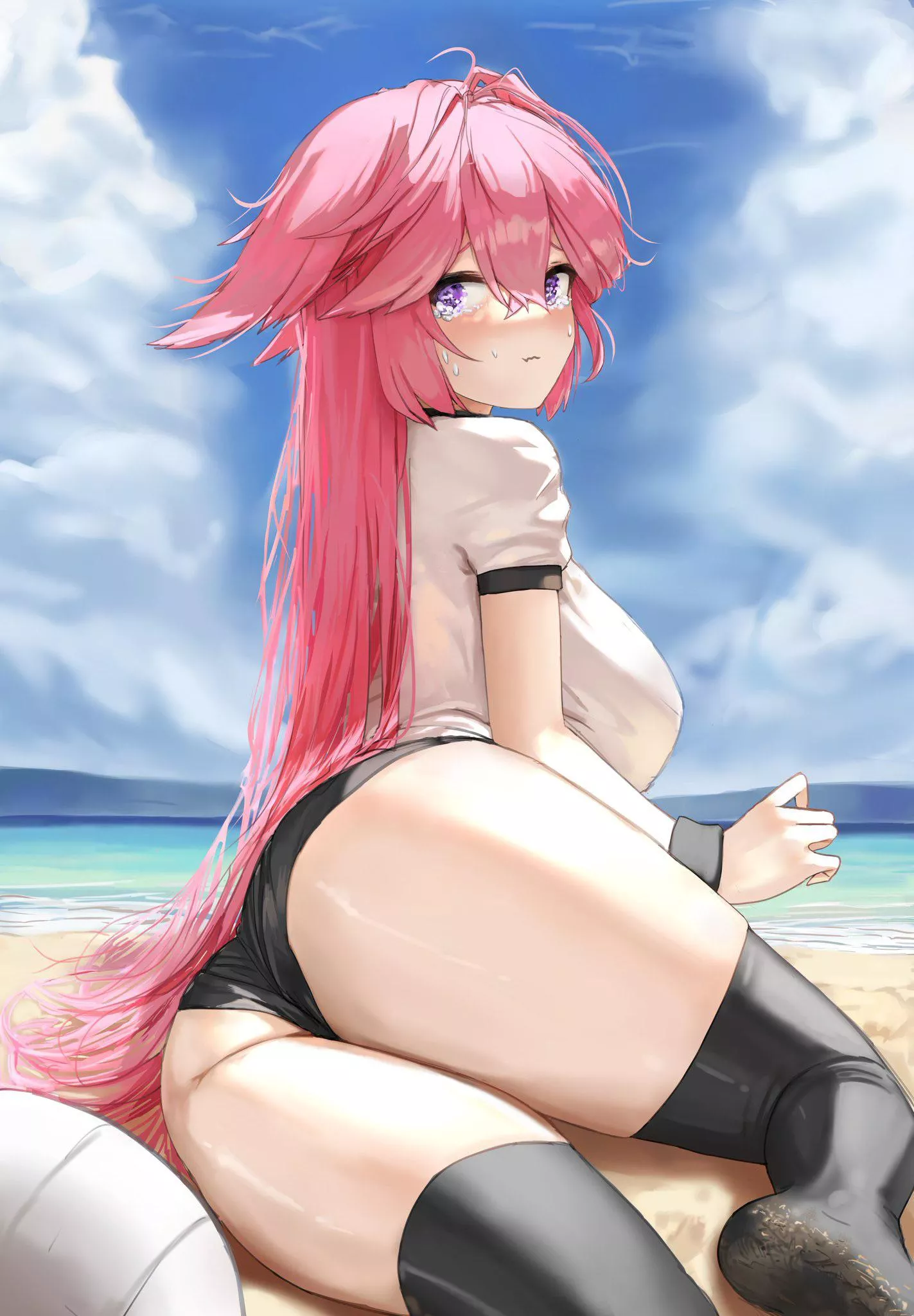 Yae Miko On The Beach