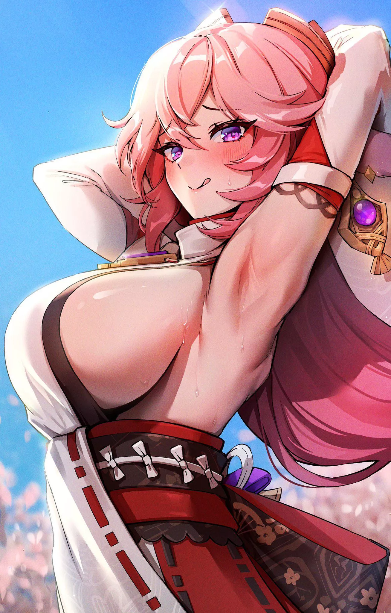 Yae side oppai [Genshin Impact]