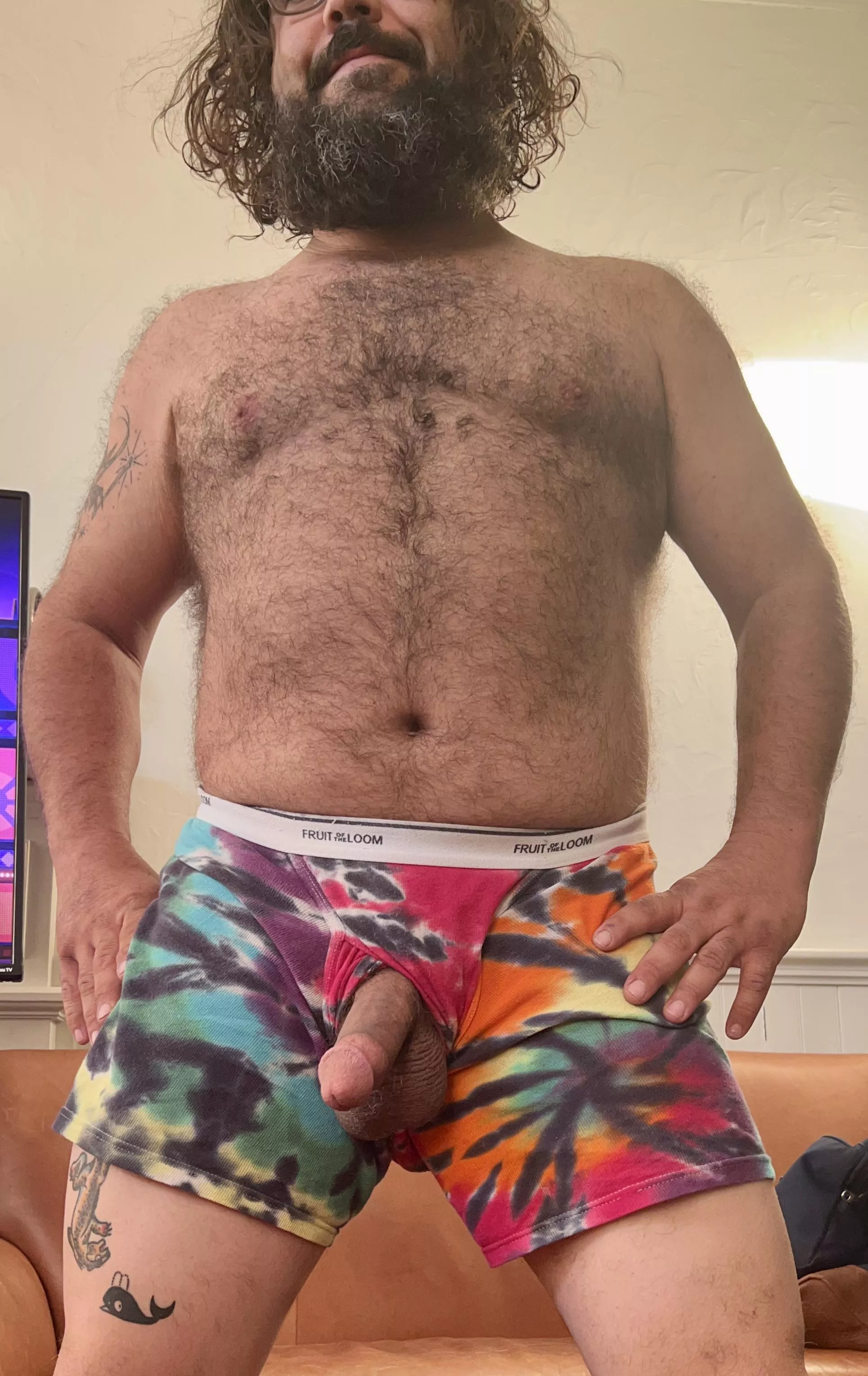 Y’all like my tie dye boxers ?