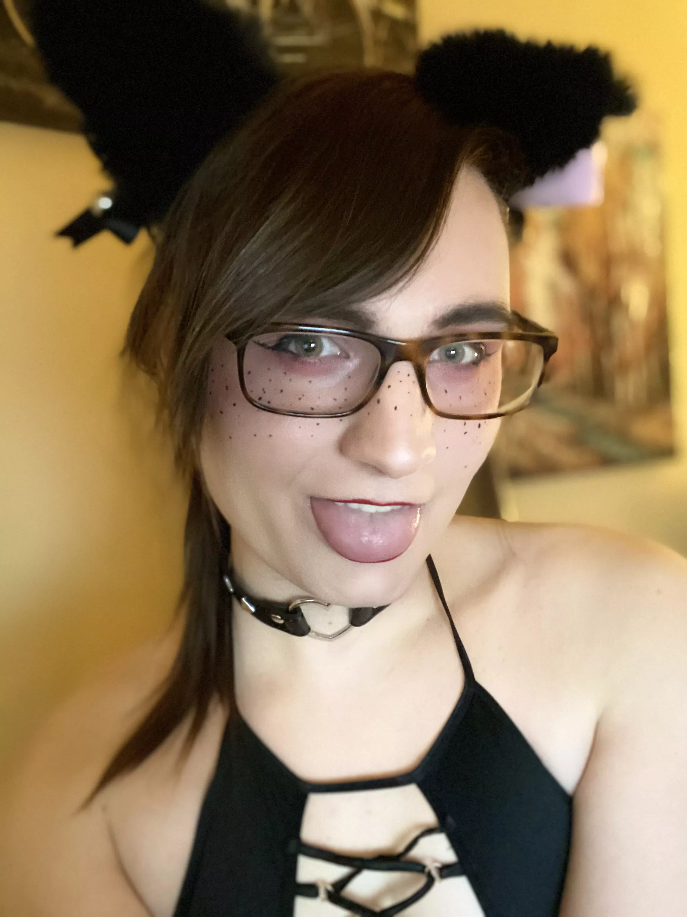 Yay! Cat ears! Hopefully you enjoying seeing me with them on as much I enjoy wearing them!