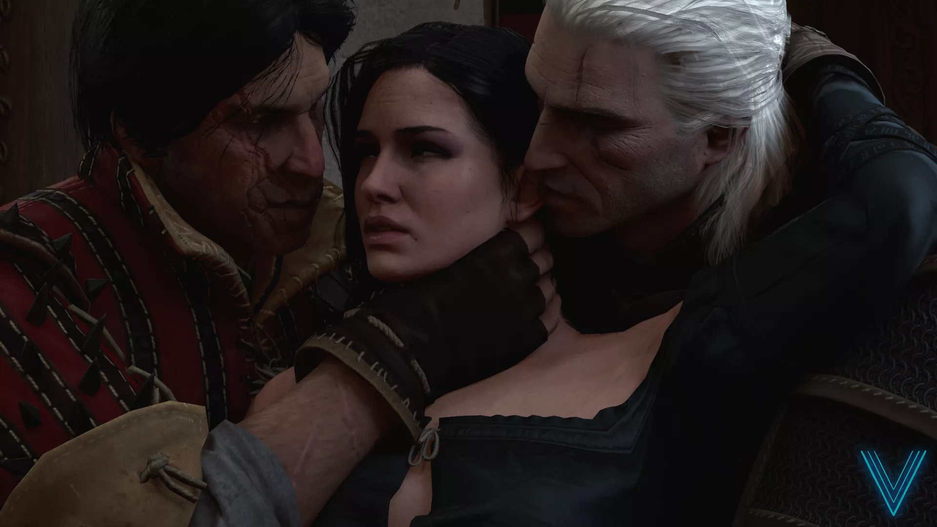 Yennefer with Geralt & Eskel (The Vice)