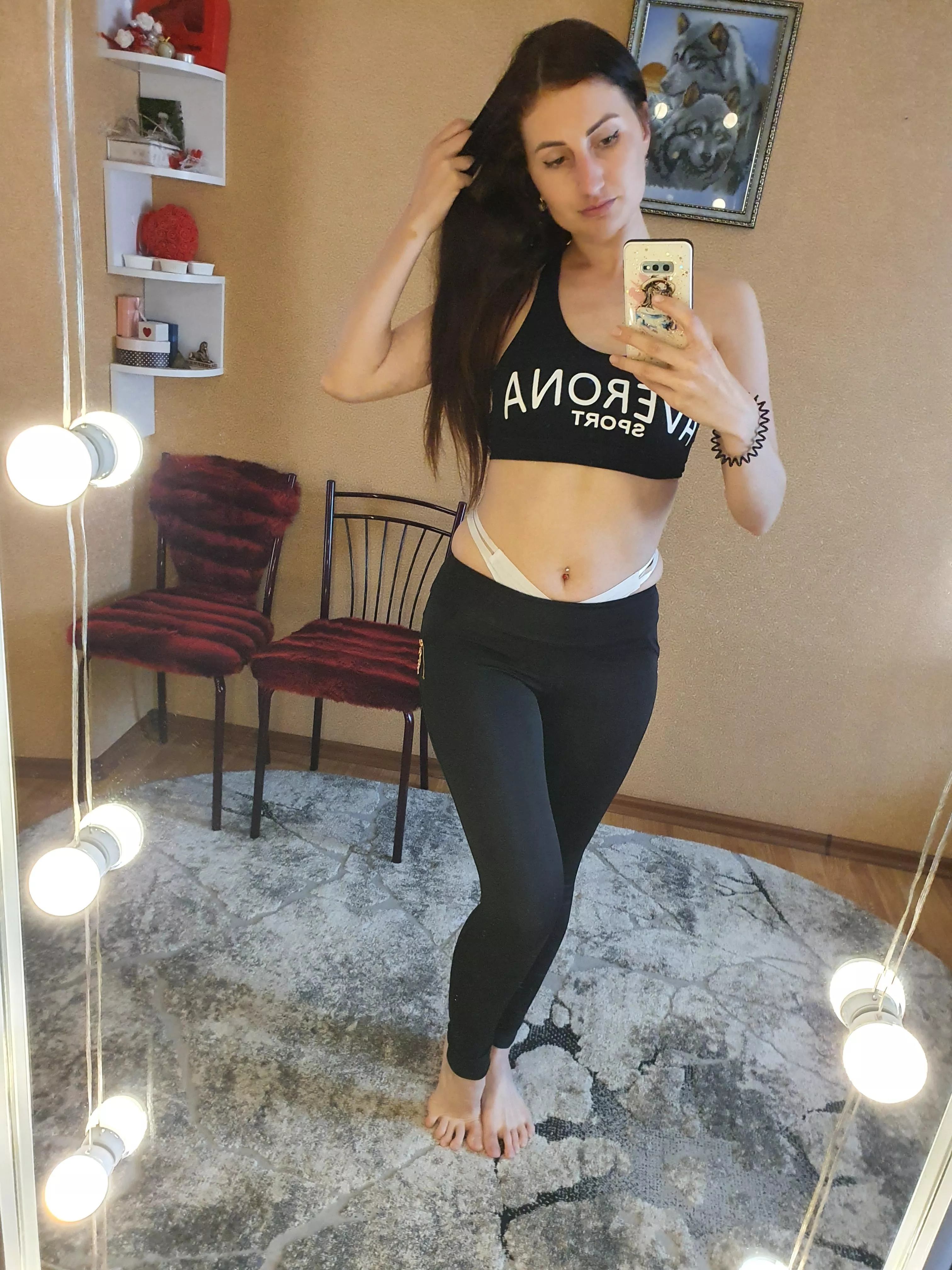 Yoga pants and white panties ðŸ‡ºðŸ‡¦