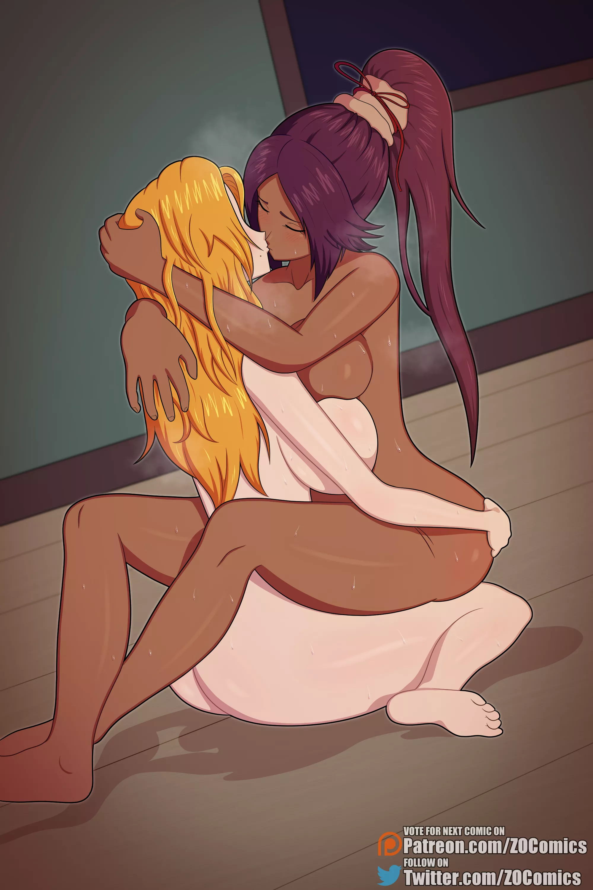 Yoruichi x Rangiku (ZOComics)