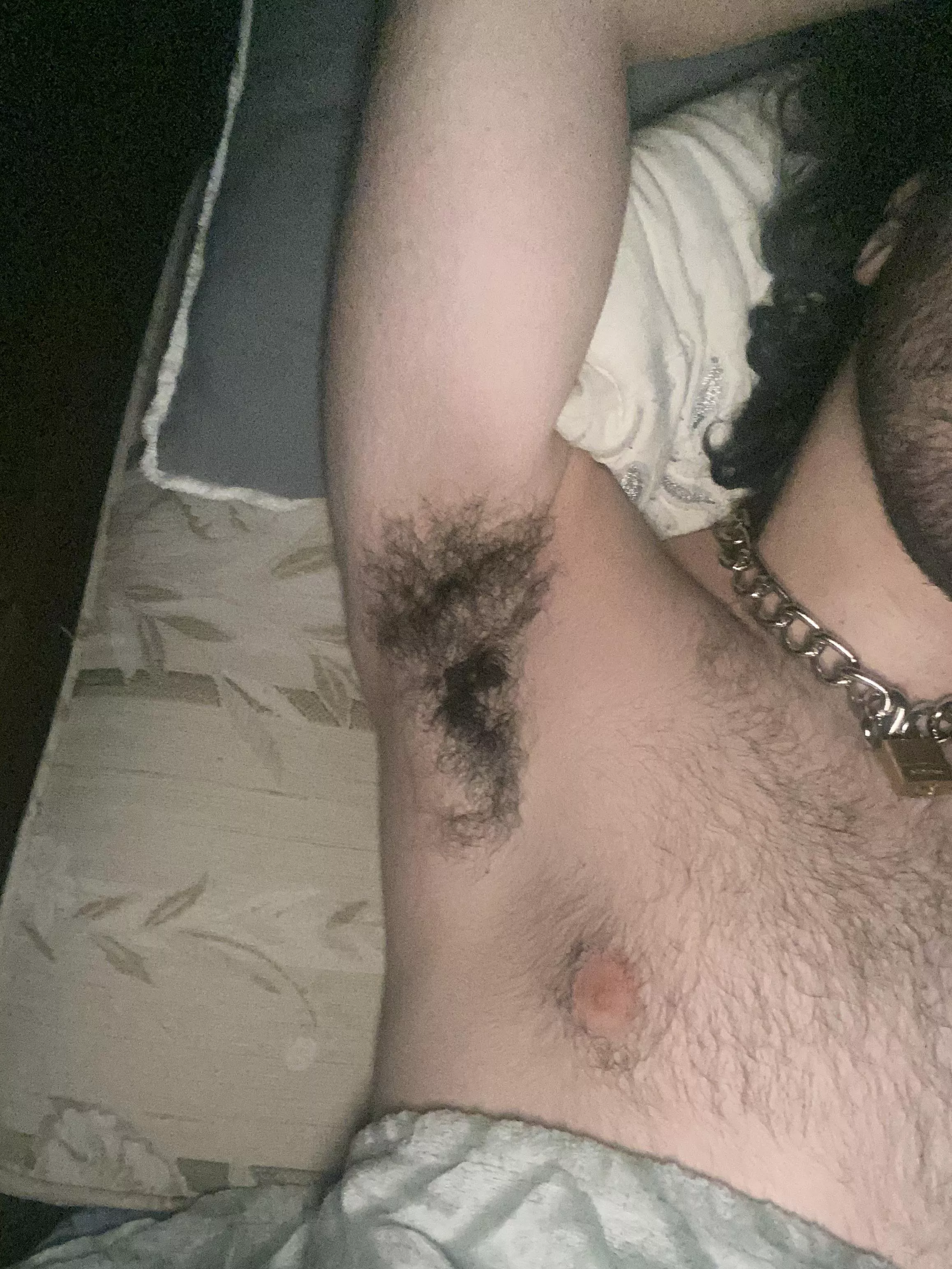 You cum in my armpits then lick them clean, it’s simple.