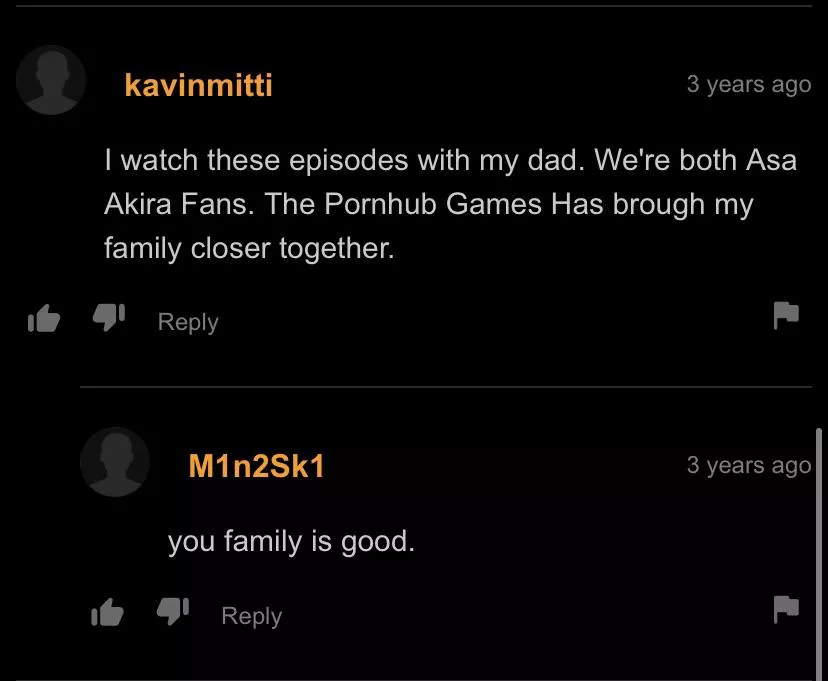 you family is good.