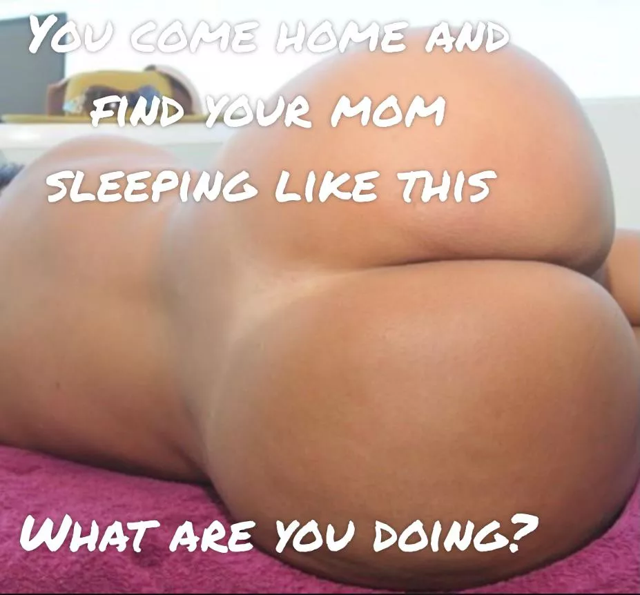 You find your mom sleeping like this. What are you doing to her? Tell me in the comments!