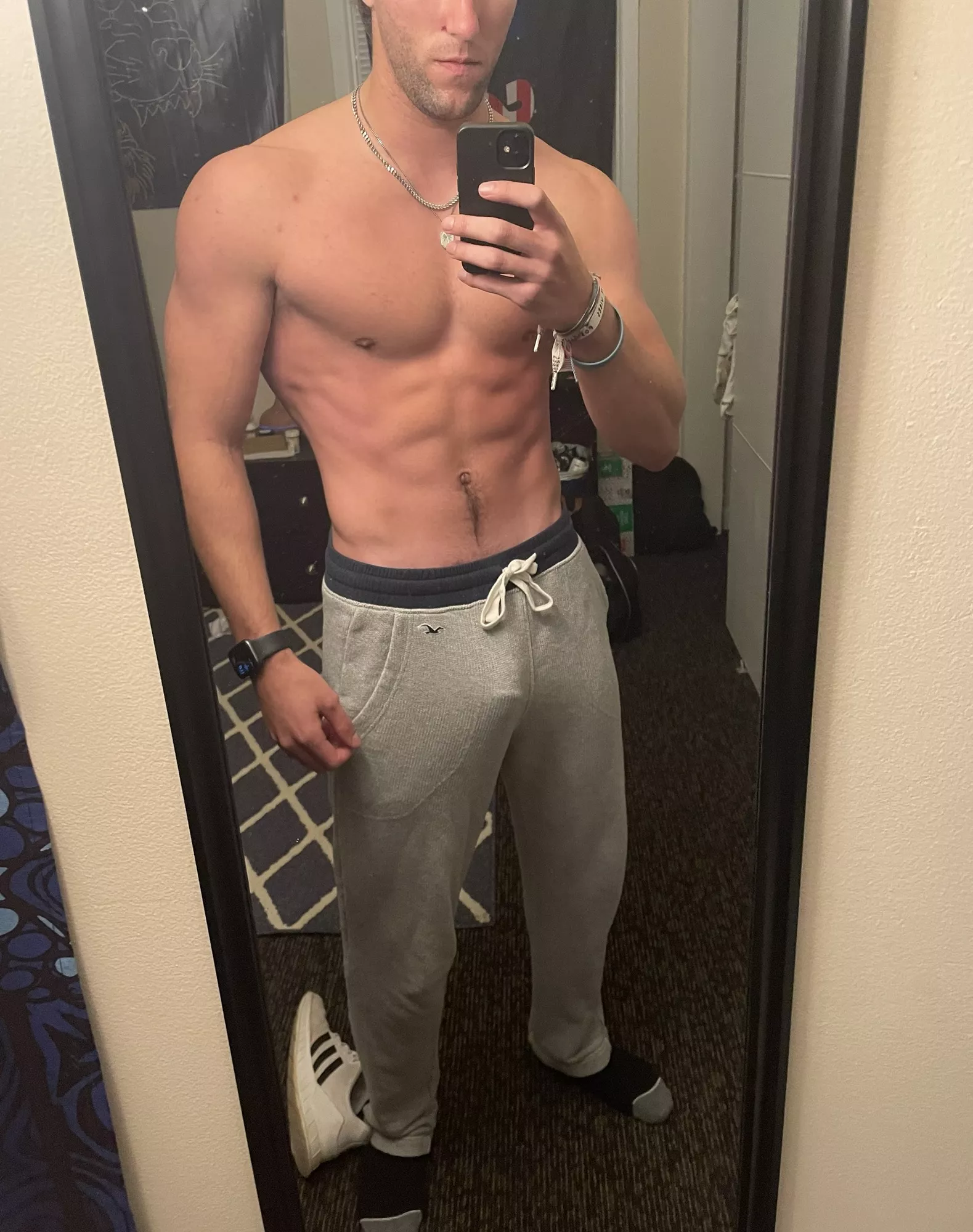 You know what they say about grey sweatpants…