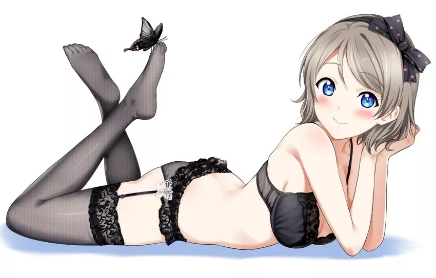 You Watanabe in Lingerie (Artist: sankuro396)