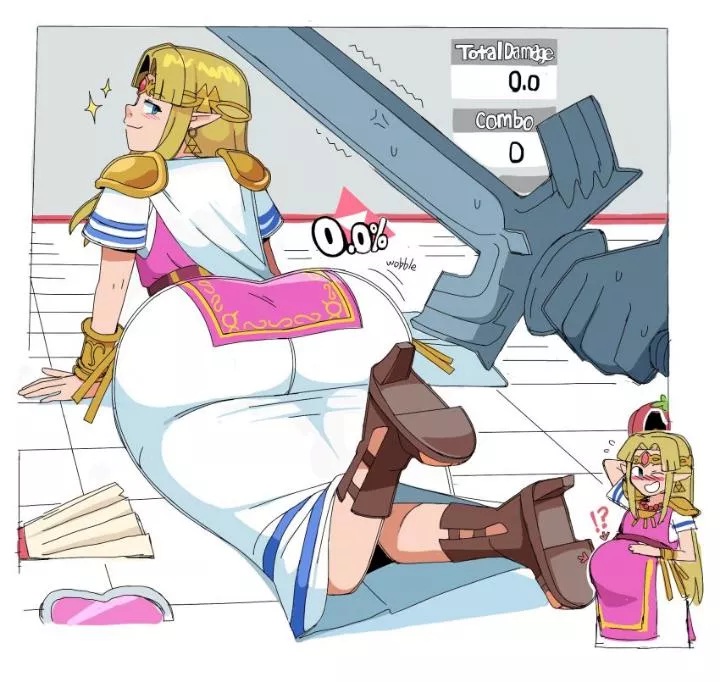 Zelda challenging phantom knight