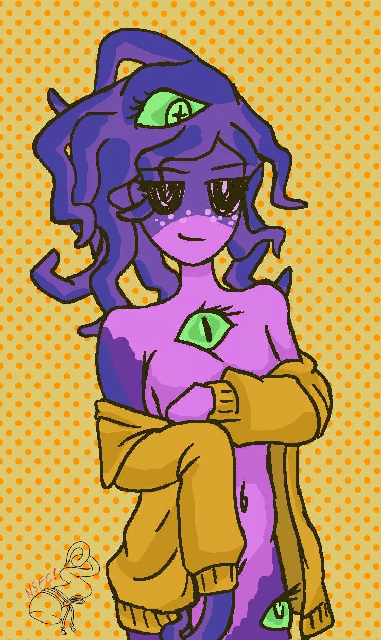 Zoe, the best MonsterProm date (female/transfem) [my art]