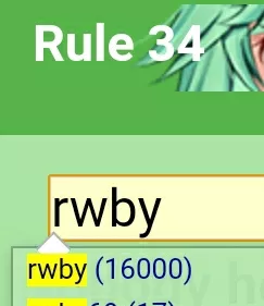 16,000 posts on rule34 for RWBY, nice 👌