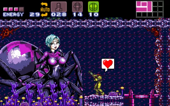 16bit Miss K (oc) vs Samus