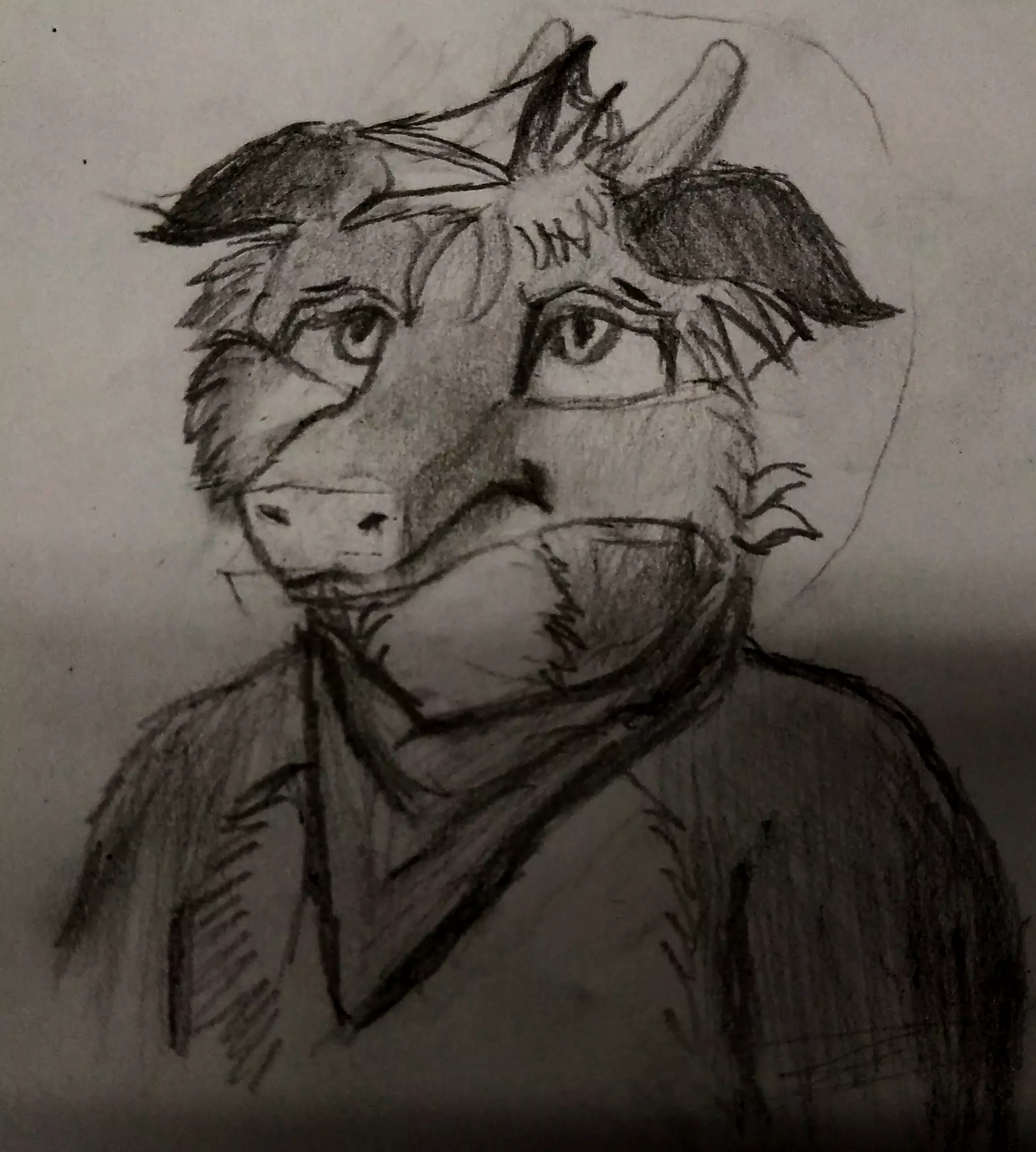 1st attempt at drawing Zug sad. Some people told me he looks more disappointed or worried so I'll post the 2nd attempt some other time