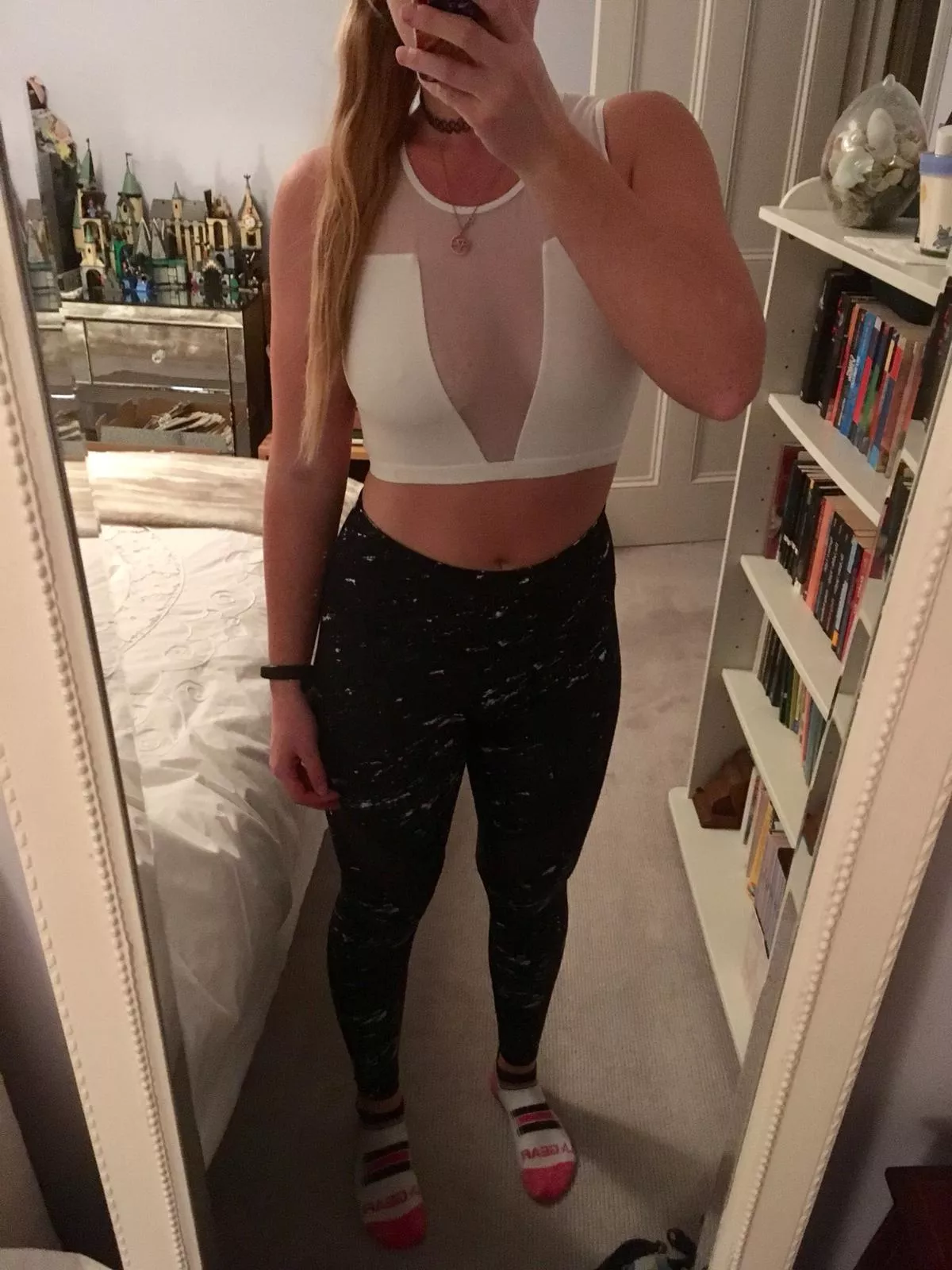 22F Ginger girl from the UK, first time working out at the gym braless ;)