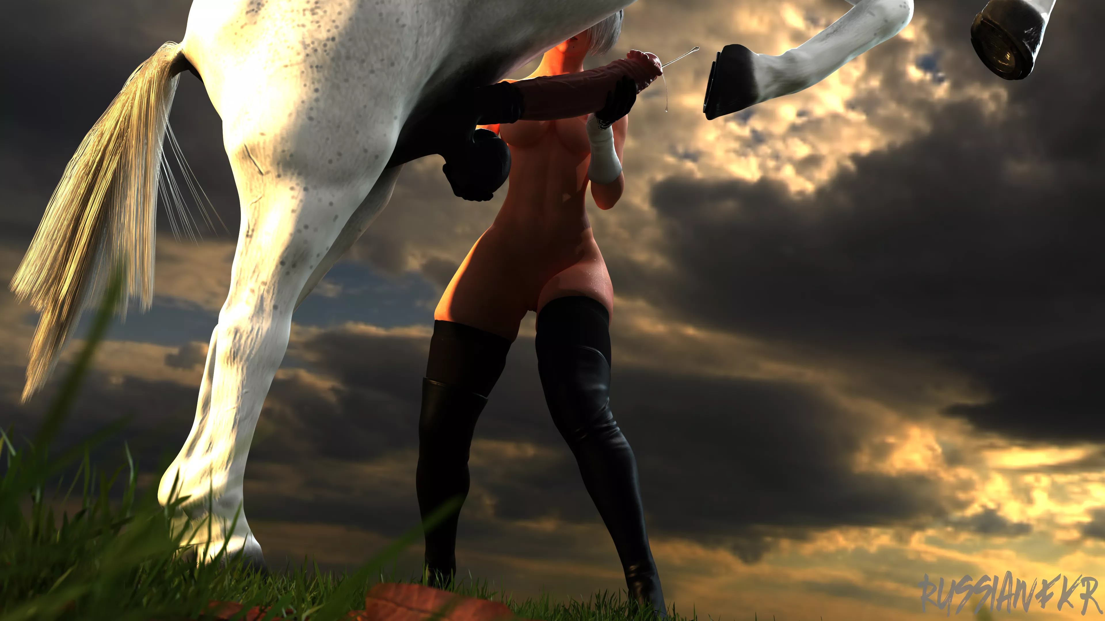 2B the horse wrangler! (Russianfkr)