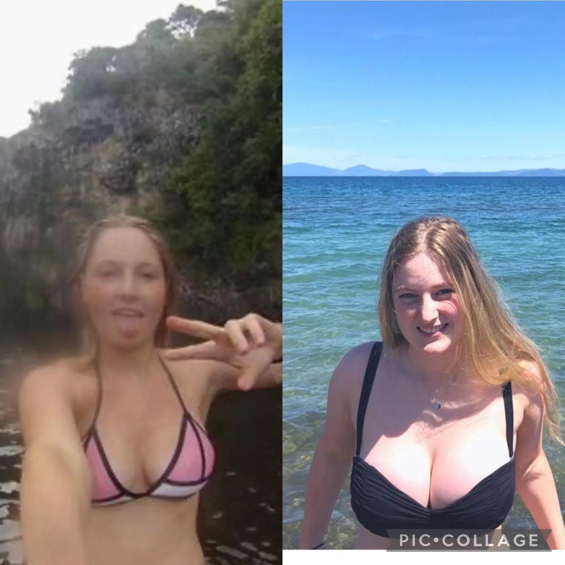 3 year boob transformation