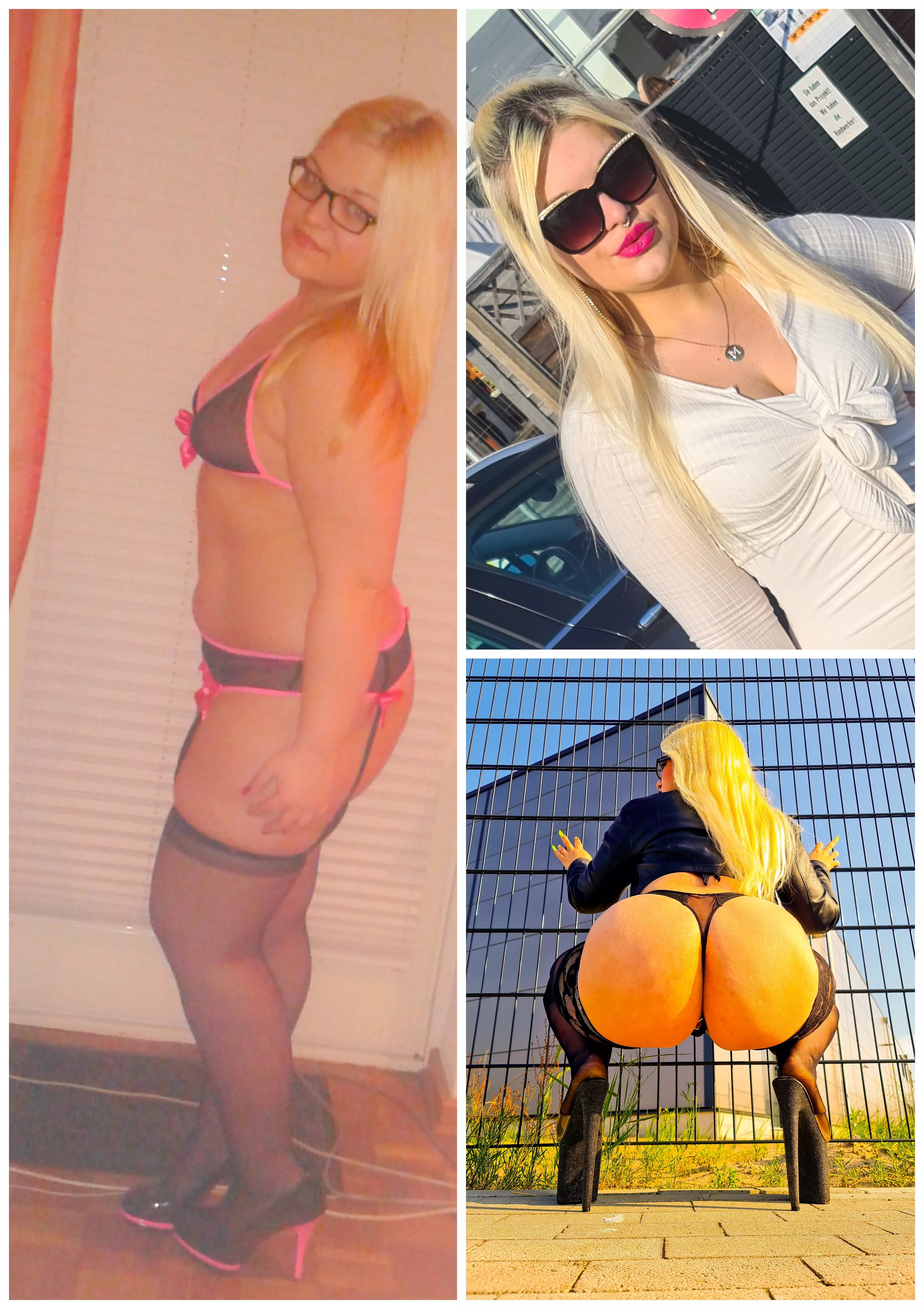 3 Years ago vs Today 😇 Already Done: Lost some weight - BBL 🍑 - 10ml Lips 💉💋 and Tits with Body Fat 😊 Next Steps: up to 1500cc Breast Implants, more Lipfiller, Botox for Frozen Face 🥰