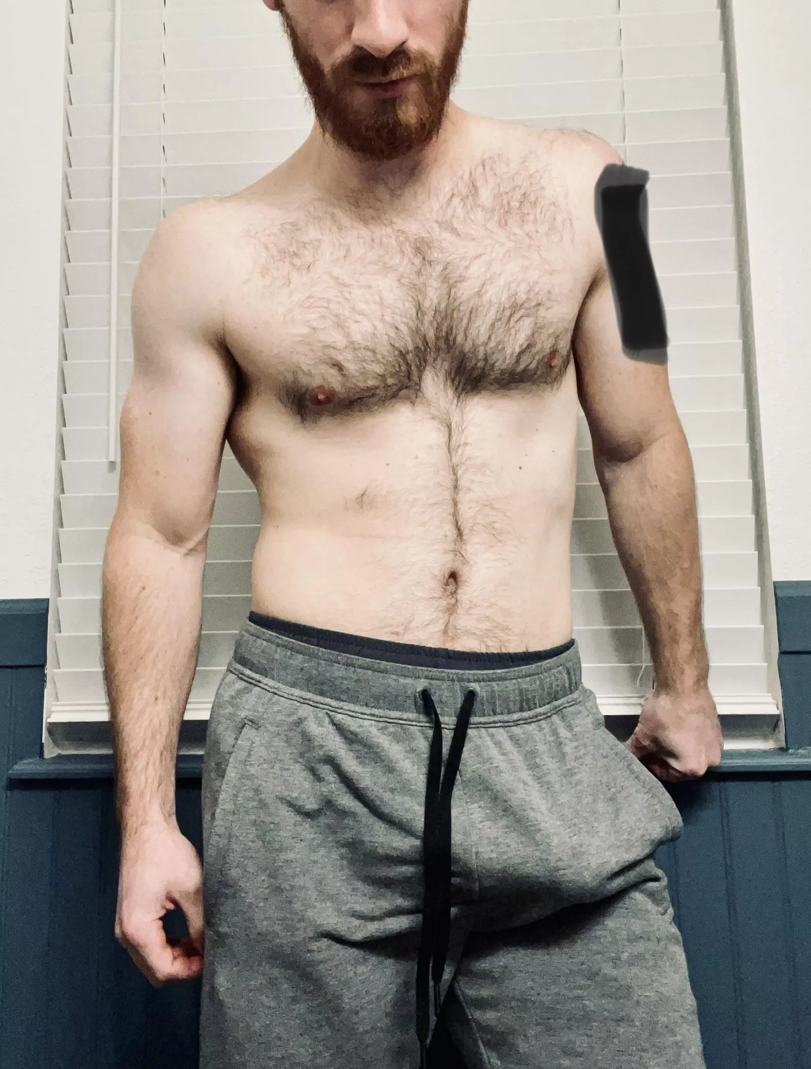 [35] grey sweatpants were created for Dad dick