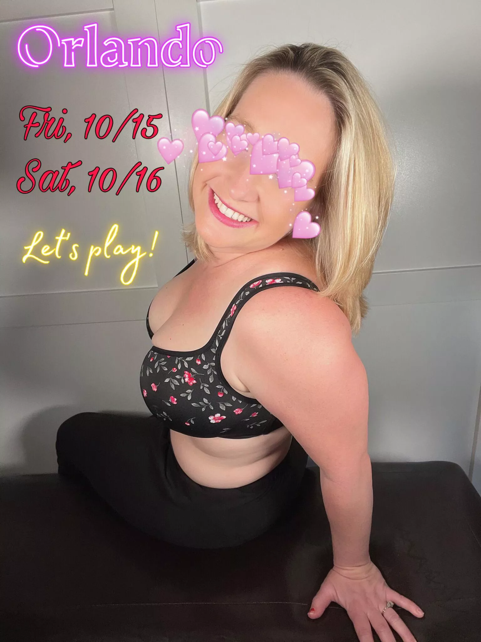 35/F looking for play friends in Orlando from 10/15-10/16