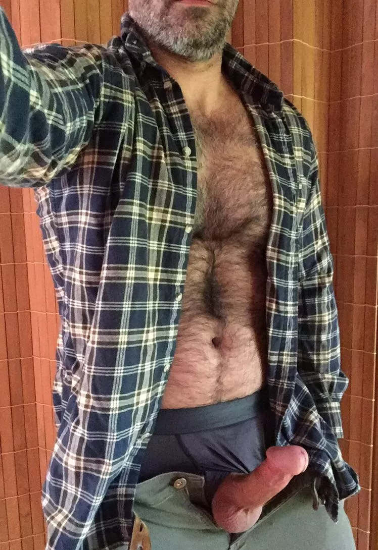 [44] Hard after a day of yard work!