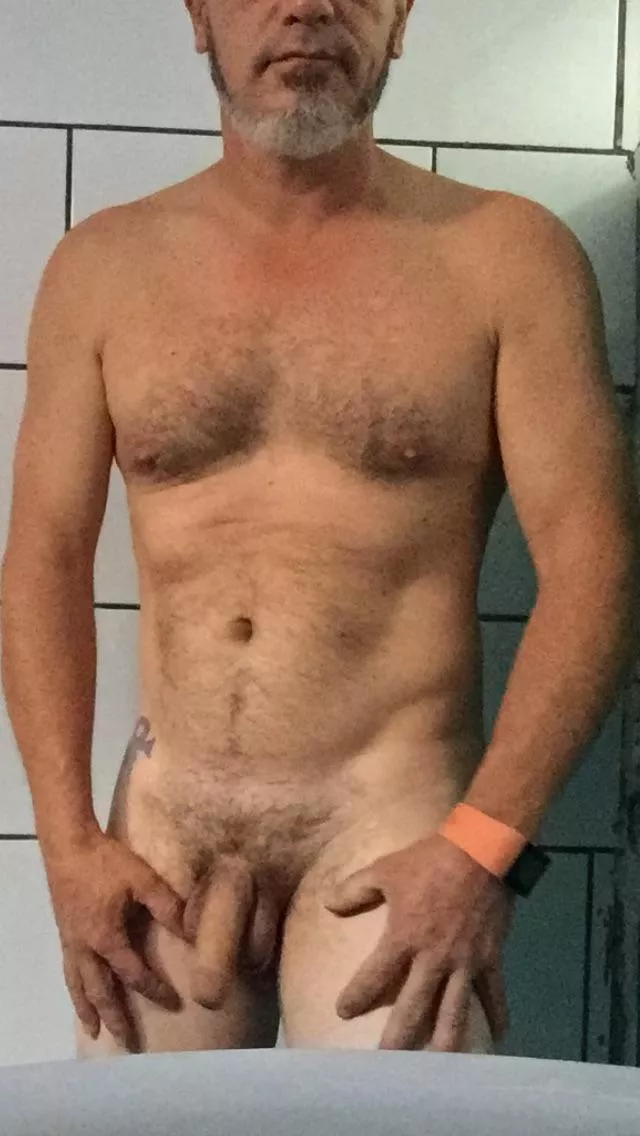 (49) Dad getting cleaned up