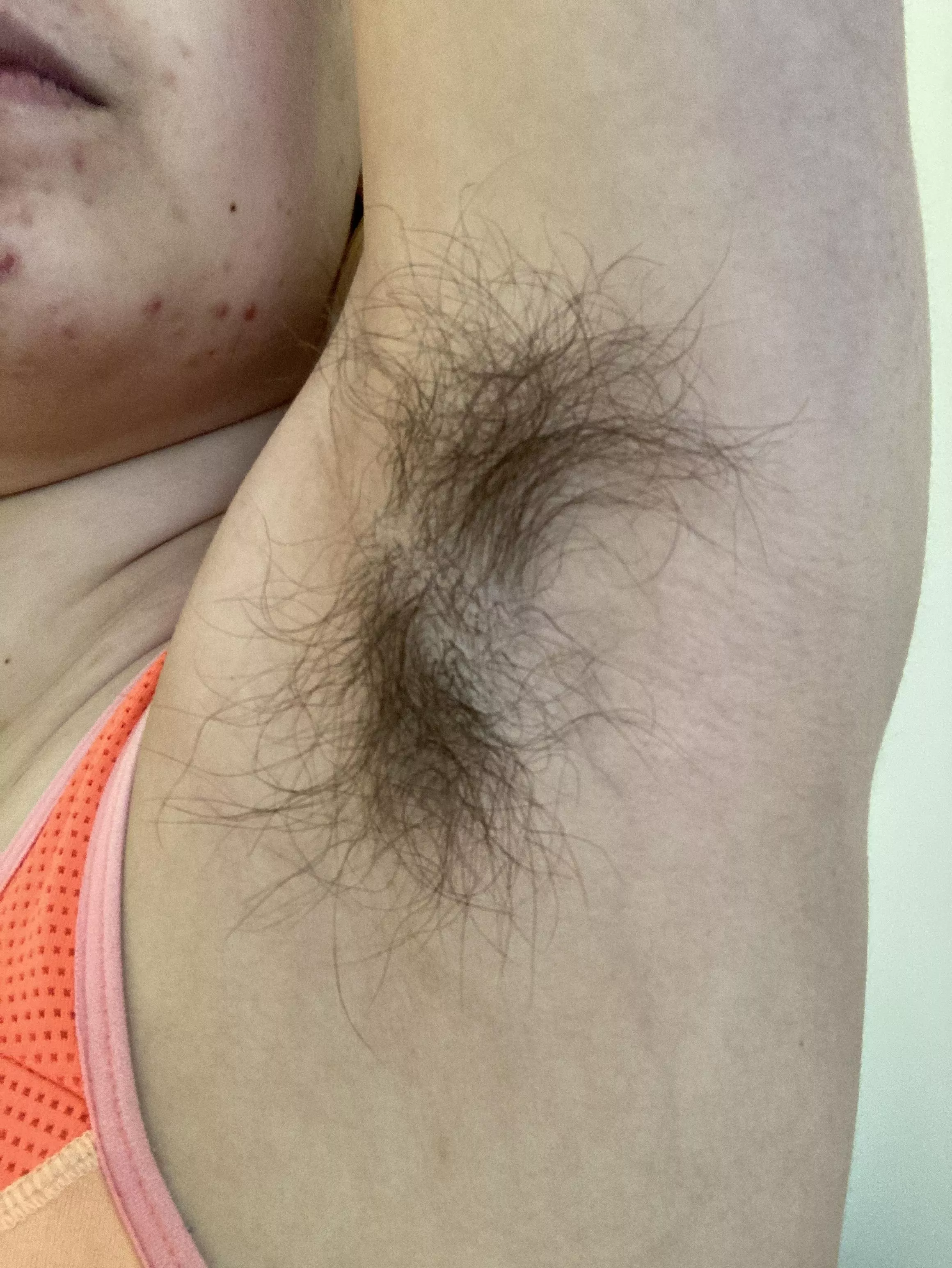 A close-up of one of my hairy armpits!