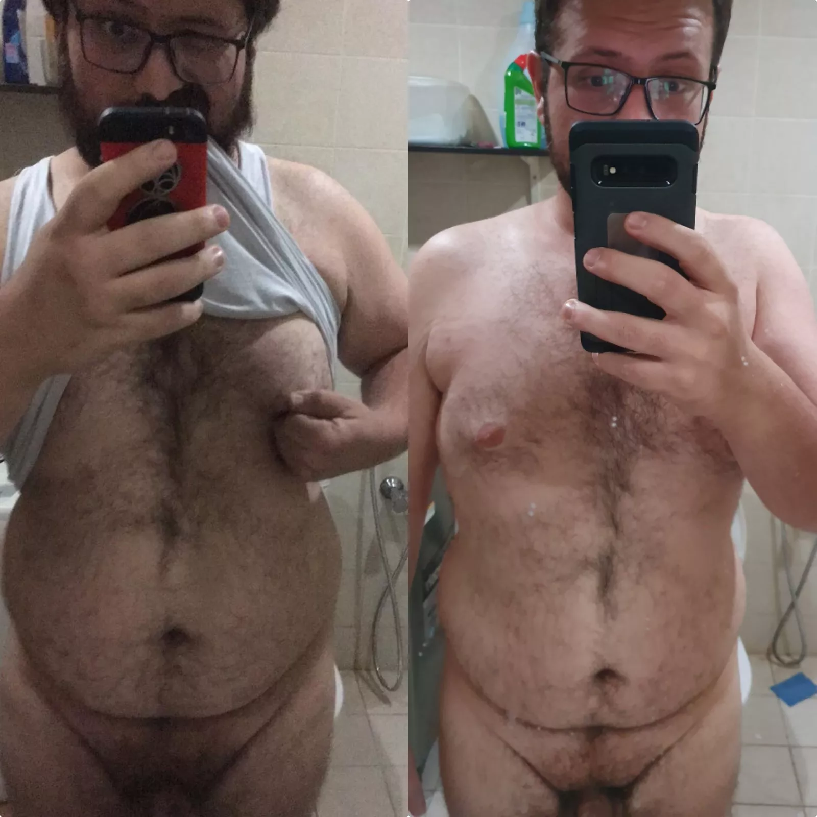 A difference of 30 kilos... Not a very visible difference but still.... Keto saved my life ðŸ˜… Male 28