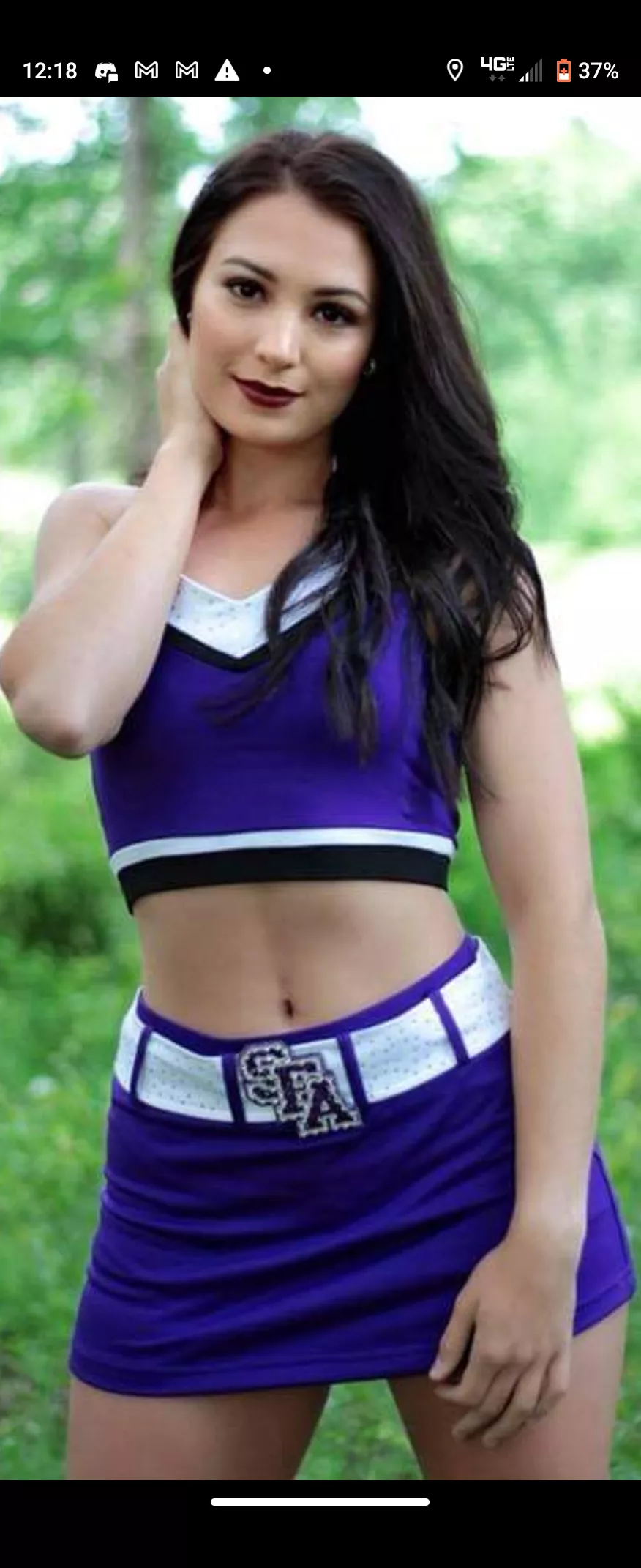 A friend I went to college with is now a NFL cheerleader