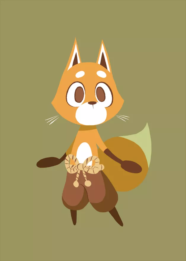 A lil' fox character of mine. ðŸ¦Š