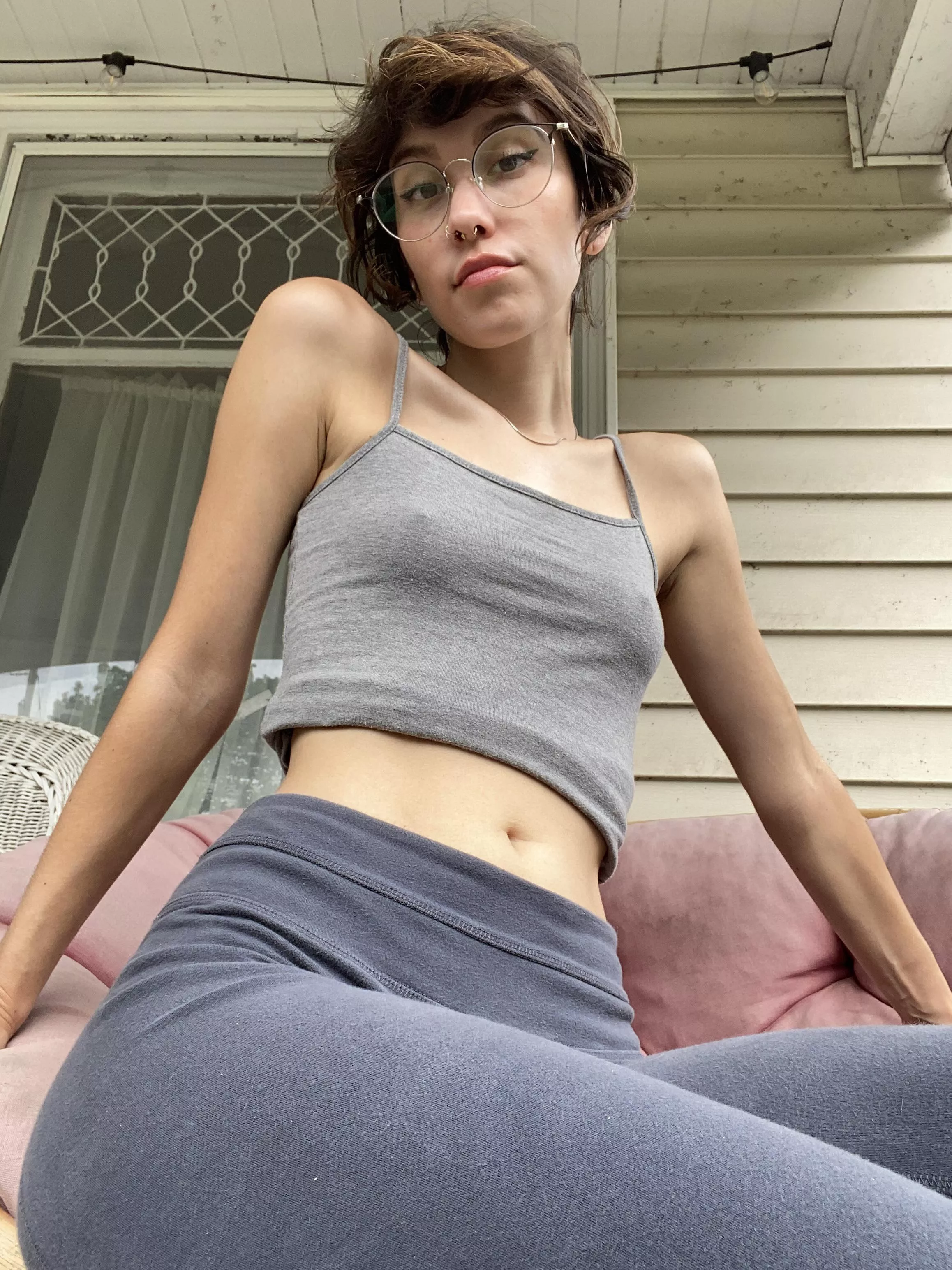 A lil titty and a lil tummy