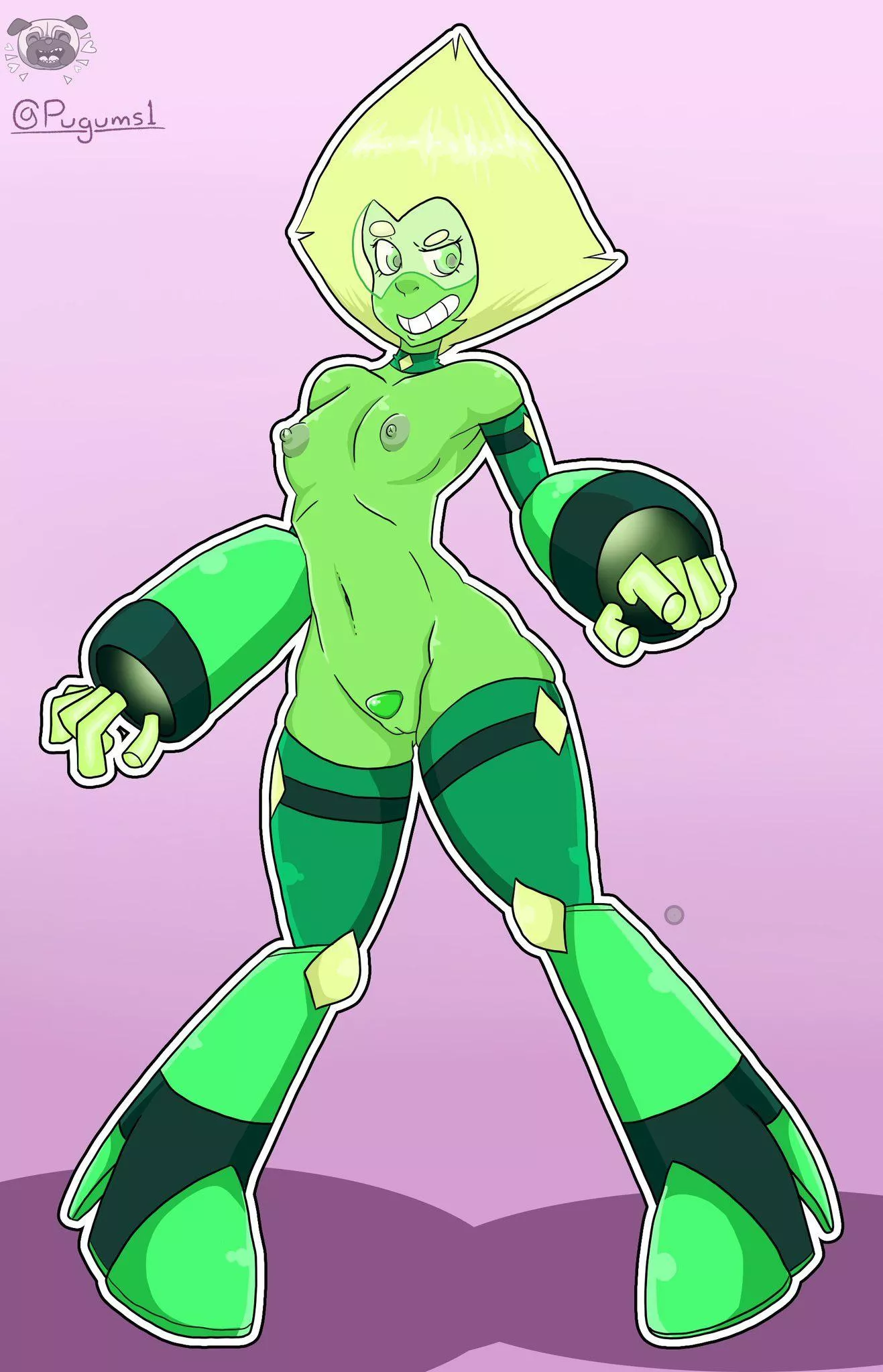 A limb enhanced Peridot by Pugums1